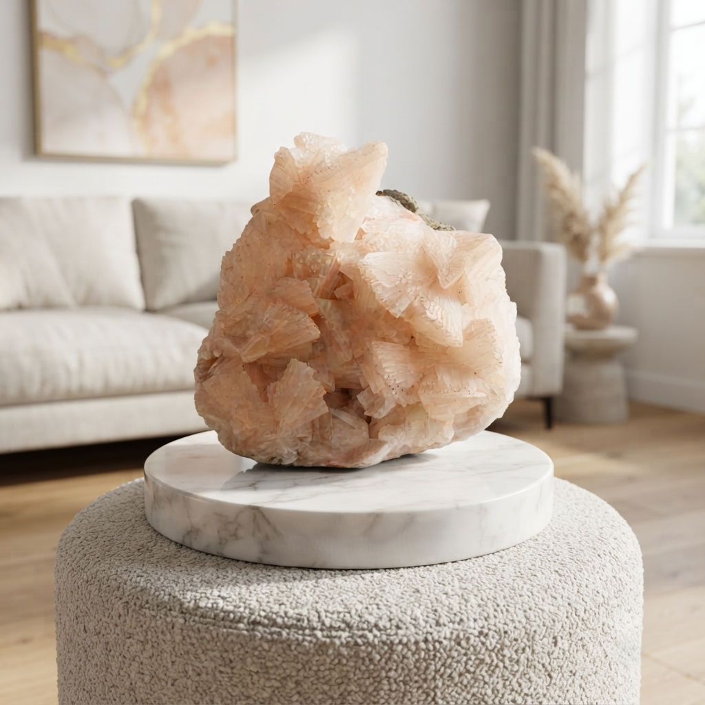 Natural Stilbite Apophyllite Cluster Raw Zeolite Mineral Specimen