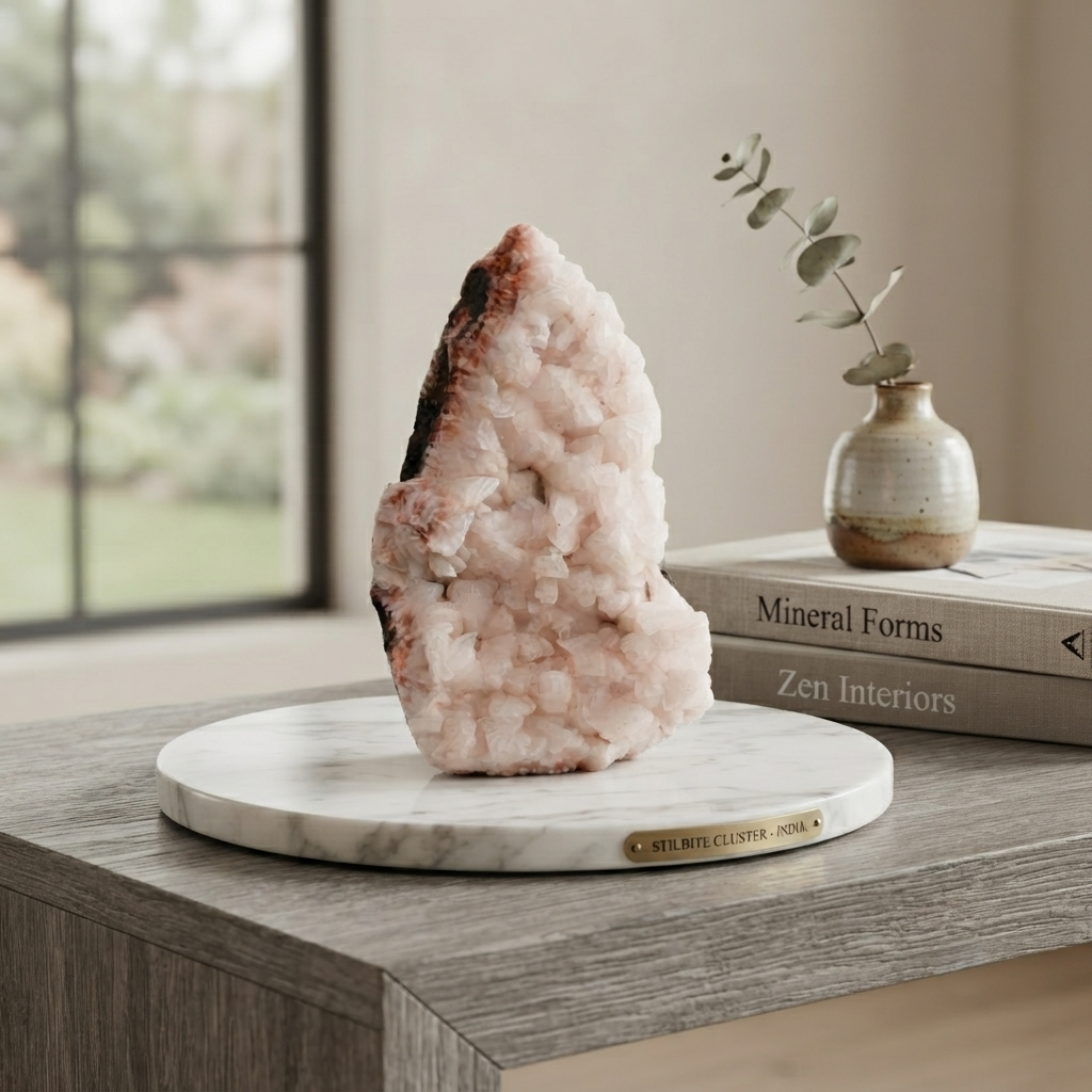 Natural Apophyllite with Stilbite Zeolite Collector Mineral Specimen