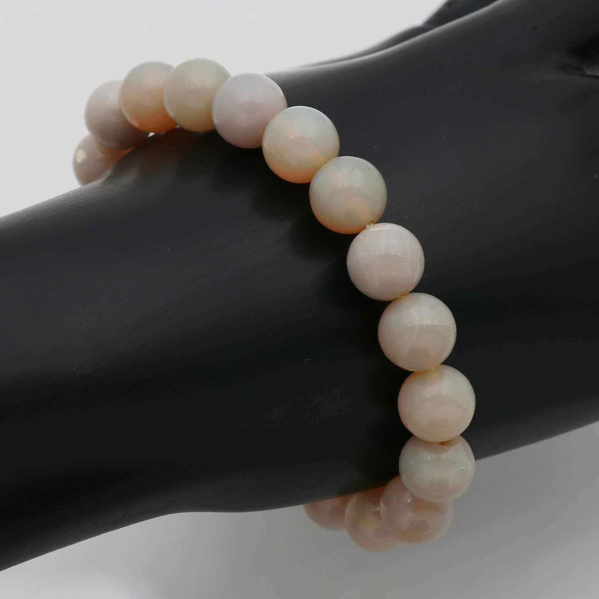 Natural Australian Opal Round Bead Bracelet Handmade Gemstone Jewelry 101 Ct