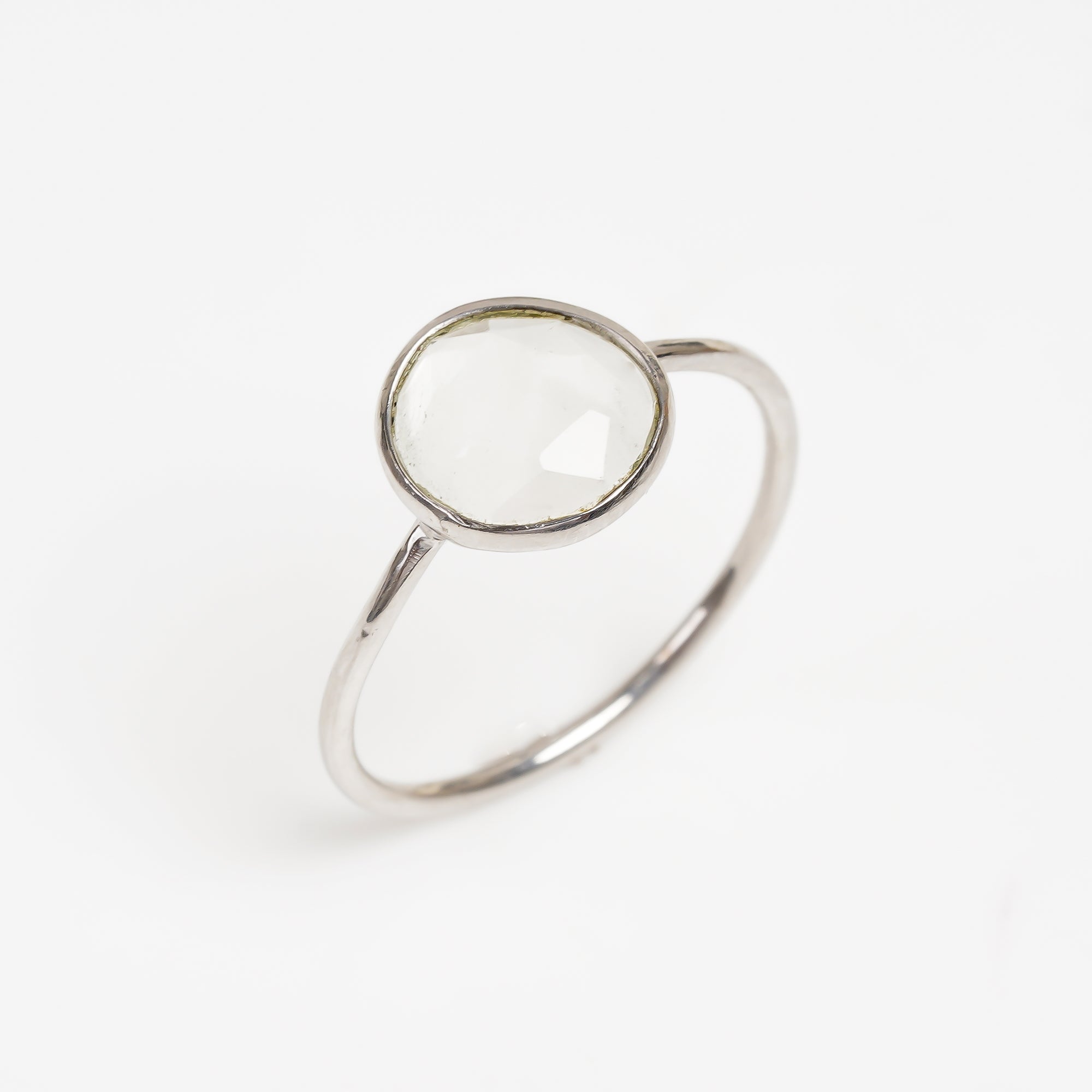 Aquamarine Solitaire Ring 925 Sterling Silver Natural Aquamarine Promise Ring March Birthstone Jewelry