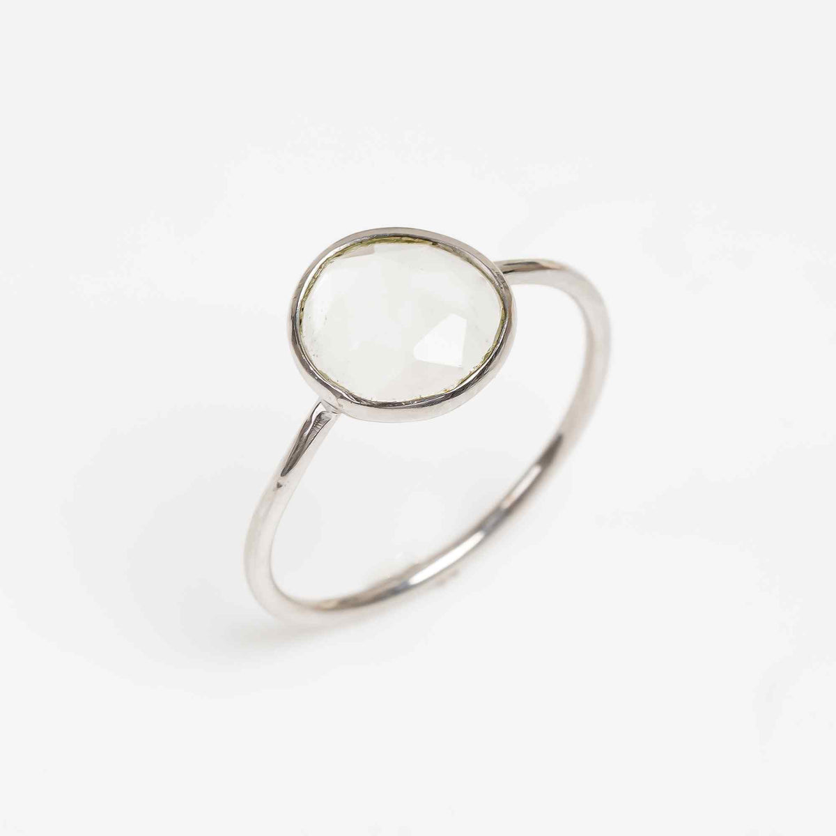 Aquamarine Solitaire Ring 925 Sterling Silver Natural Aquamarine Promise Ring March Birthstone Jewelry