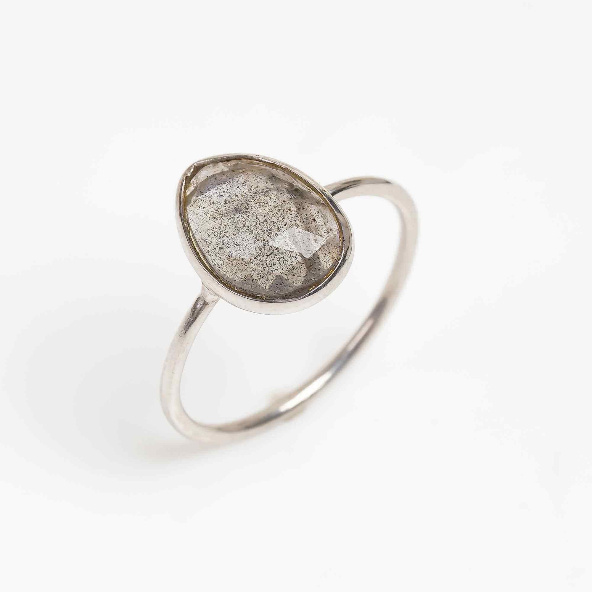 Labradorite Statement Ring 925 Sterling Silver Natural Labradorite Ring Jewelry Gift