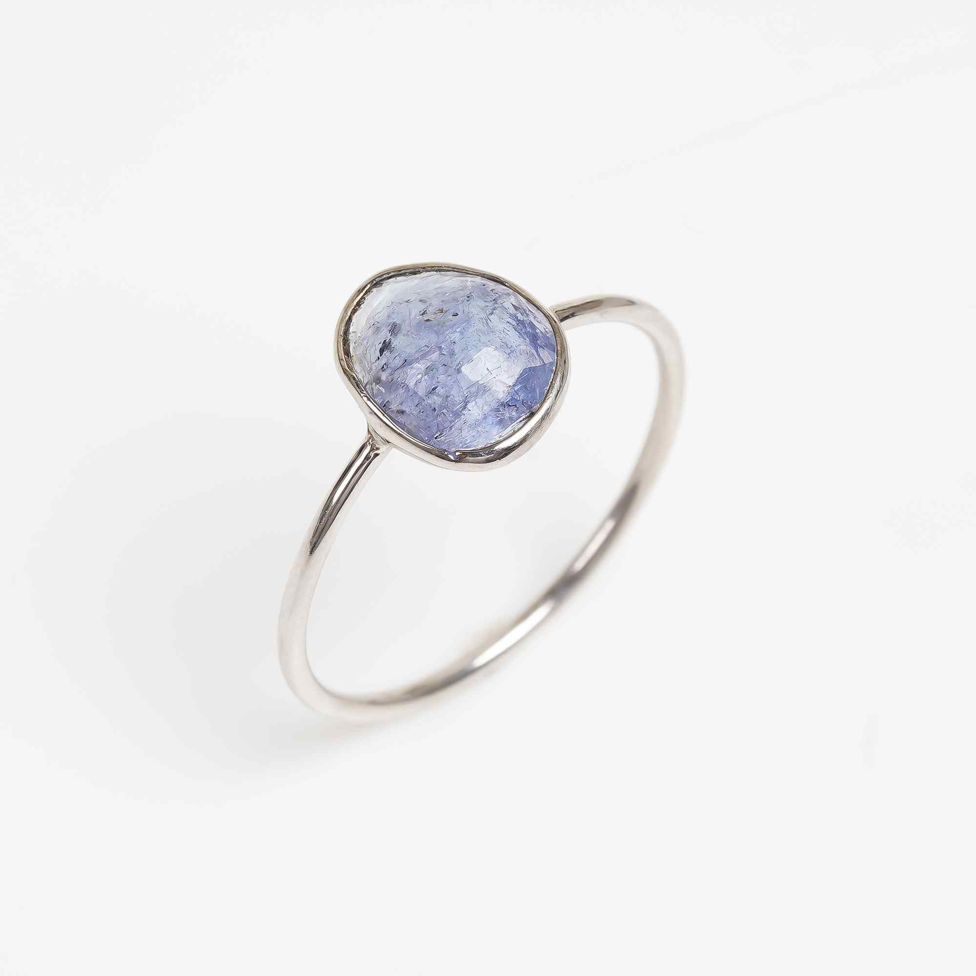 Tanzanite Solitaire Ring 925 Sterling Silver Natural Tanzanite Engagement Ring December Birthstone Jewelry