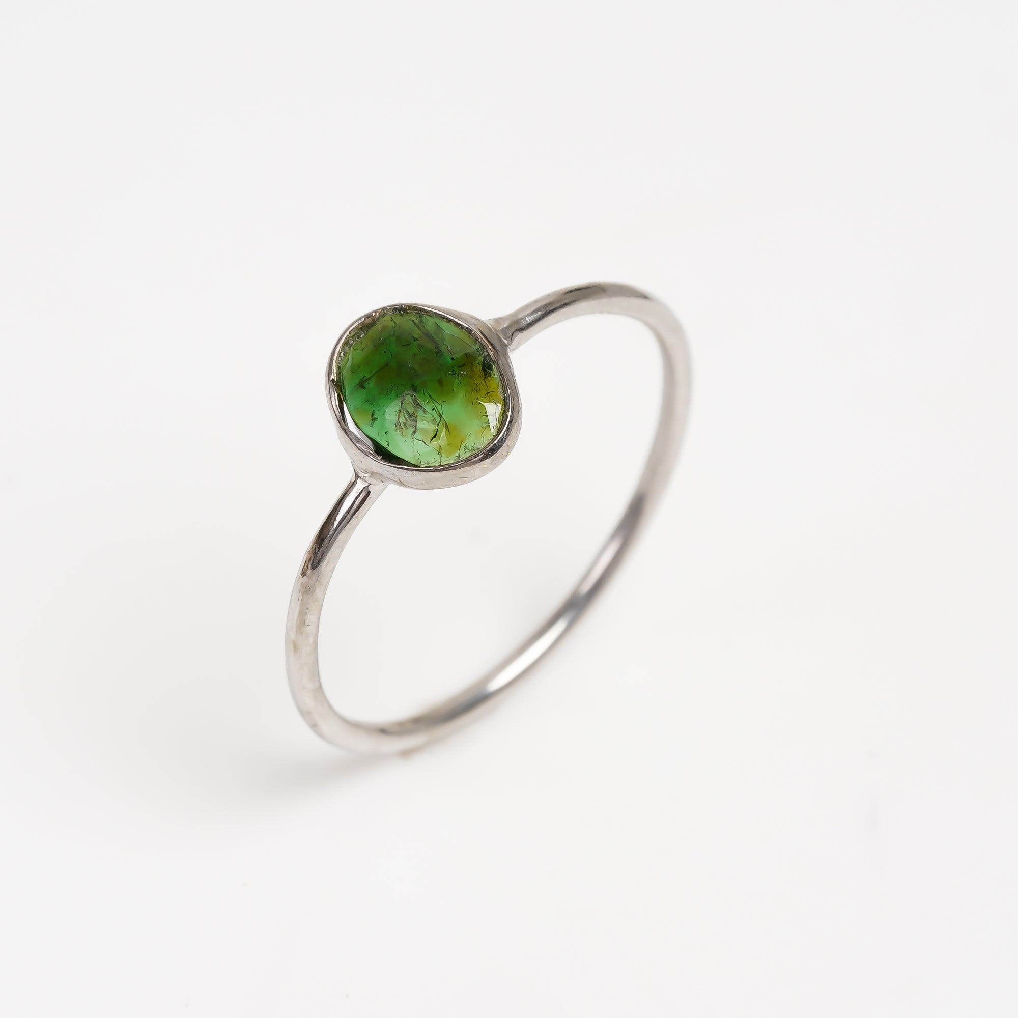 Tourmaline Ring 925 Sterling Silver Natural Tourmaline Ring Handmade October Birthstone Jewelry Gift