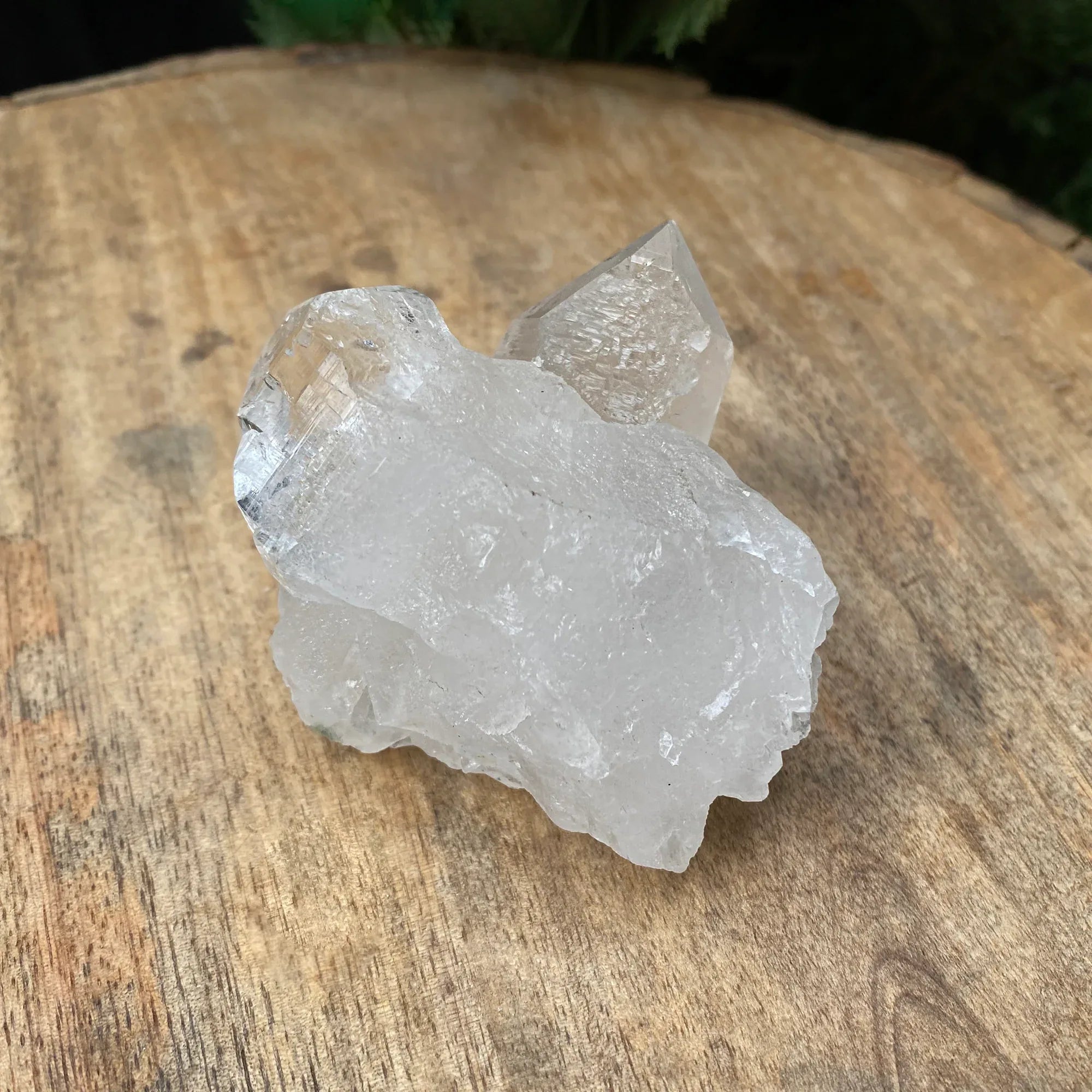 Natural Himalayan White Quartz Crystal Cluster 130g – WHQ-122 - Himalya Quartz
