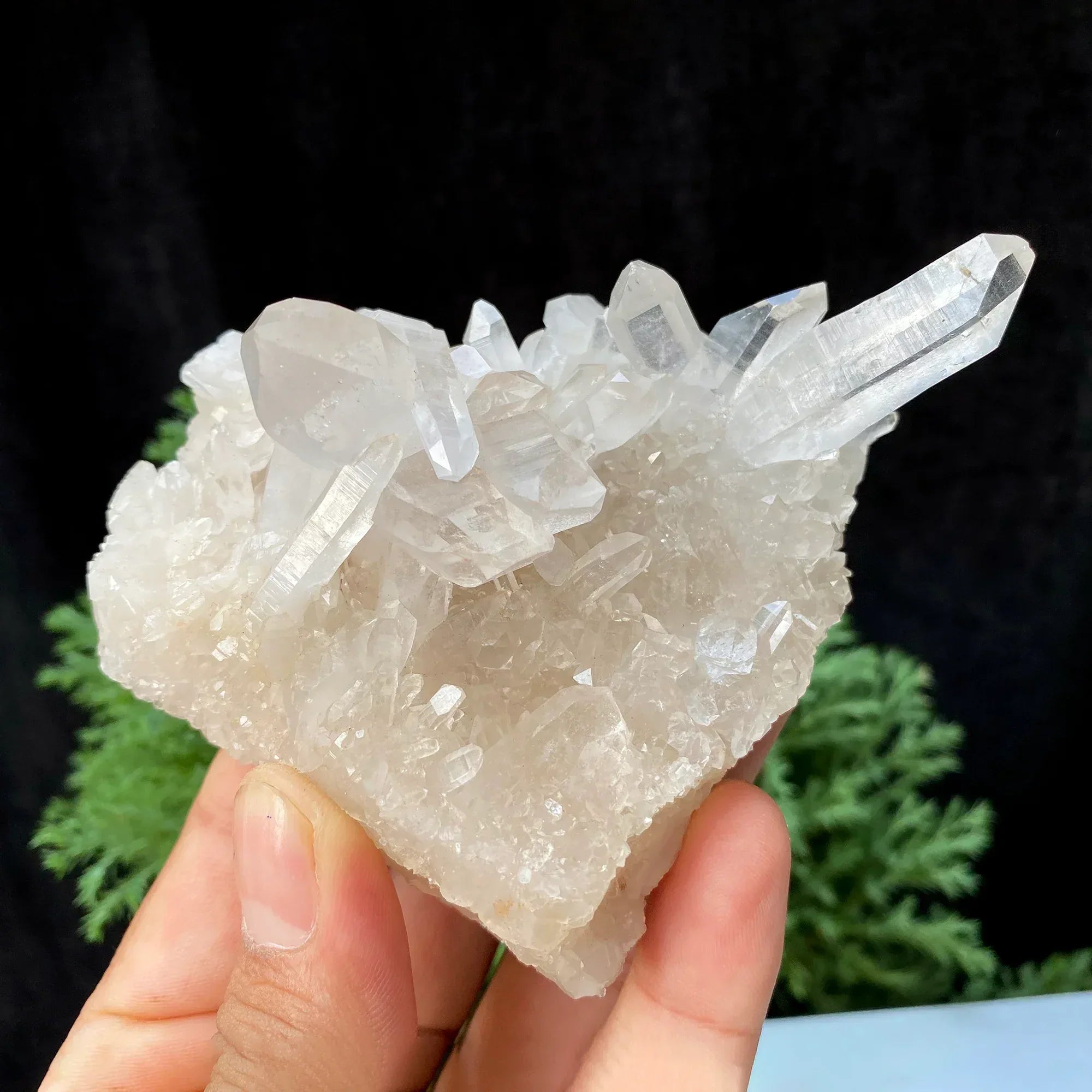 Natural Himalayan White + Pink Quartz Cluster 240g Himalayan Quartz