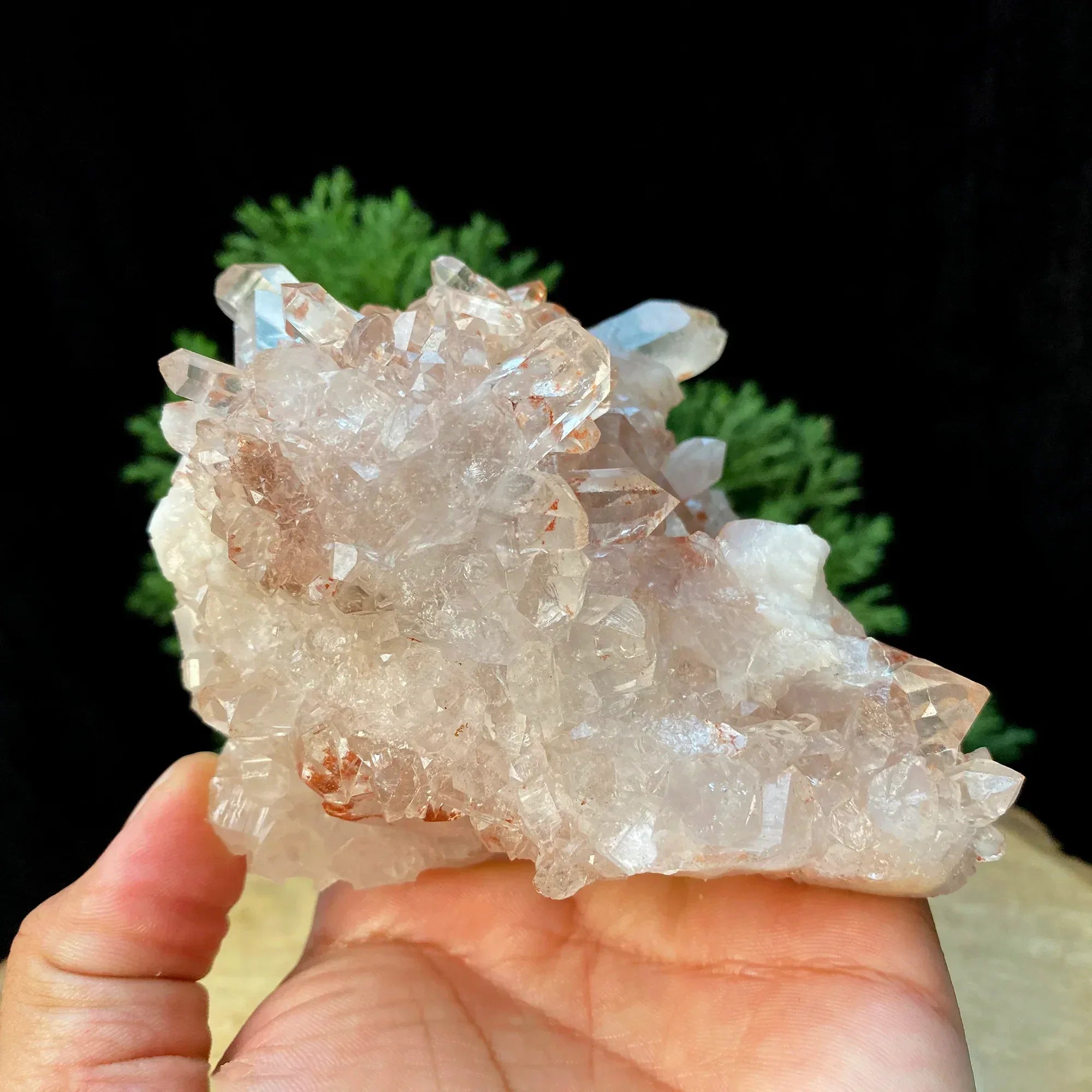 Natural Himalayan Pink Quartz Cluster 685g Himalayan Quartz