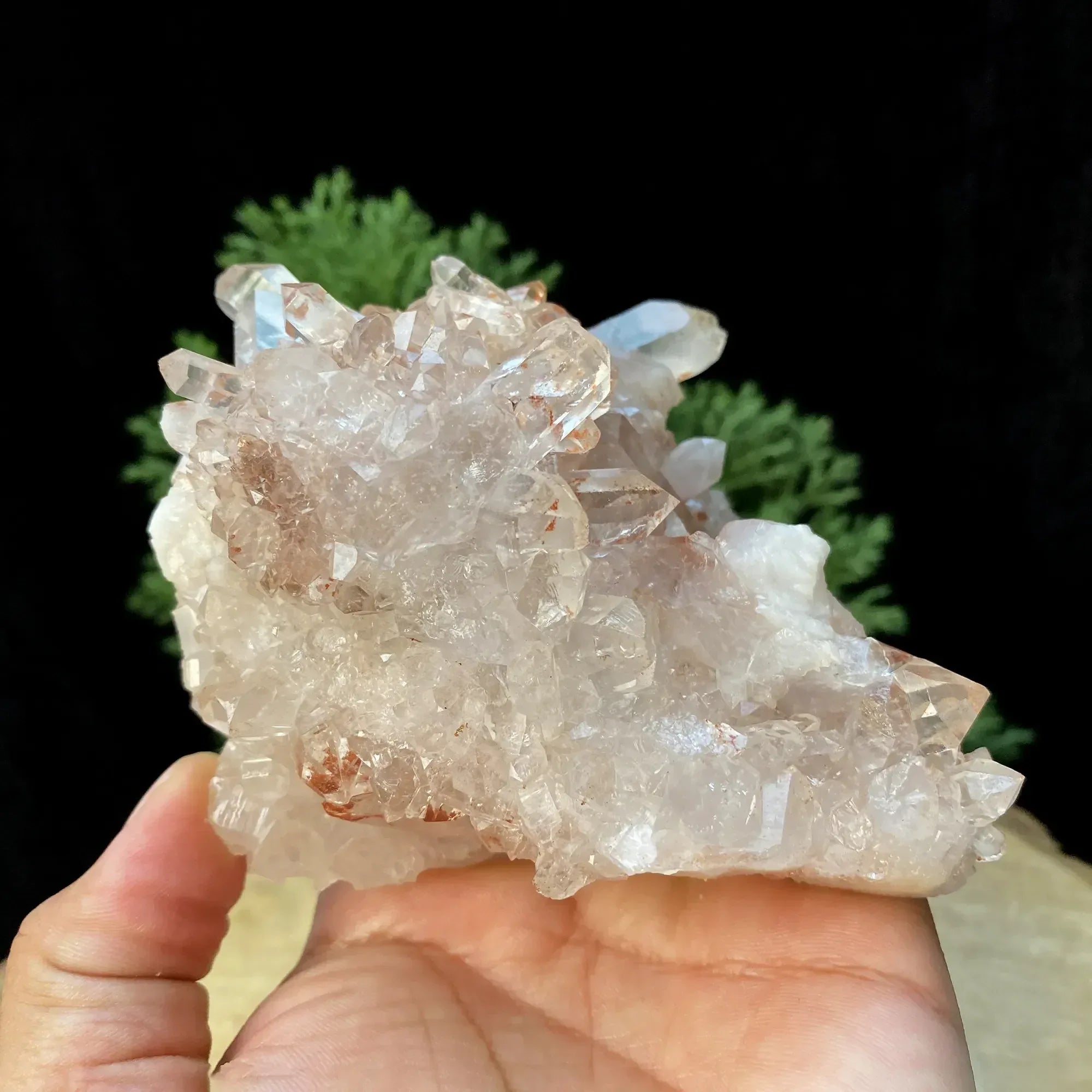 Natural Himalayan Pink Quartz Cluster 685g Himalayan Quartz