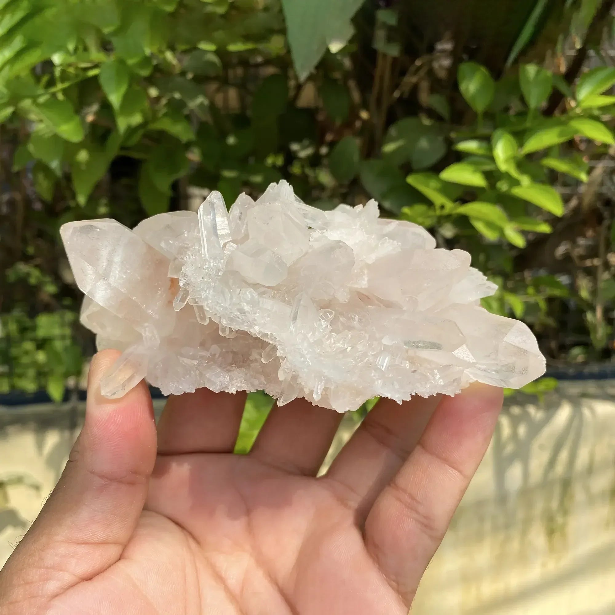 Natural Himalayan White + Pink Quartz Cluster 325g Himalayan Quartz