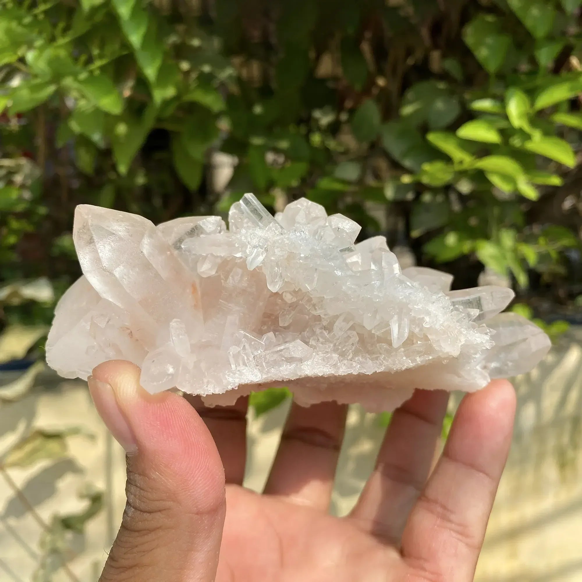 Natural Himalayan White + Pink Quartz Cluster 325g Himalayan Quartz