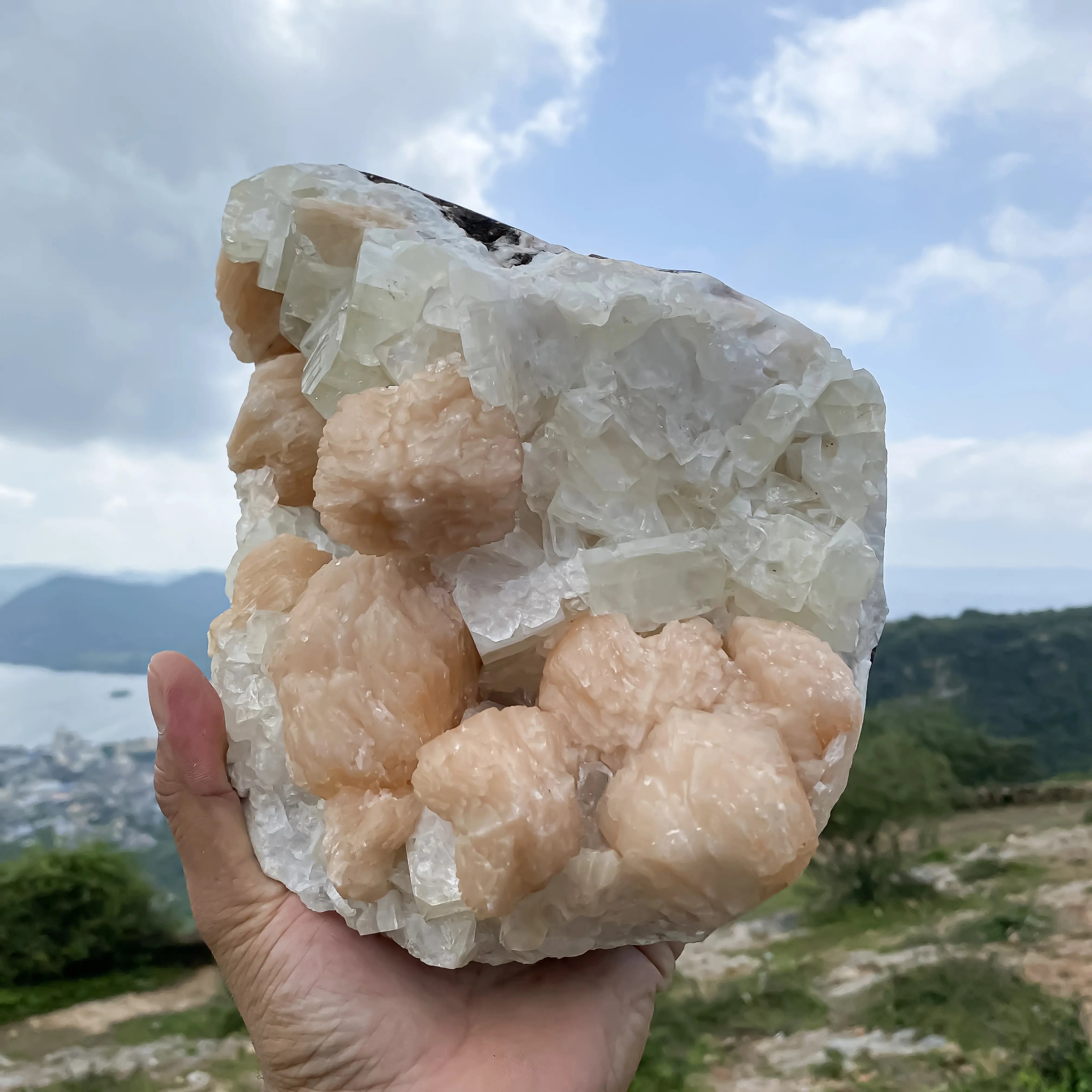 Natural Stillbite & Apophyllite 3980g – Healing Crystal Mineral Rough