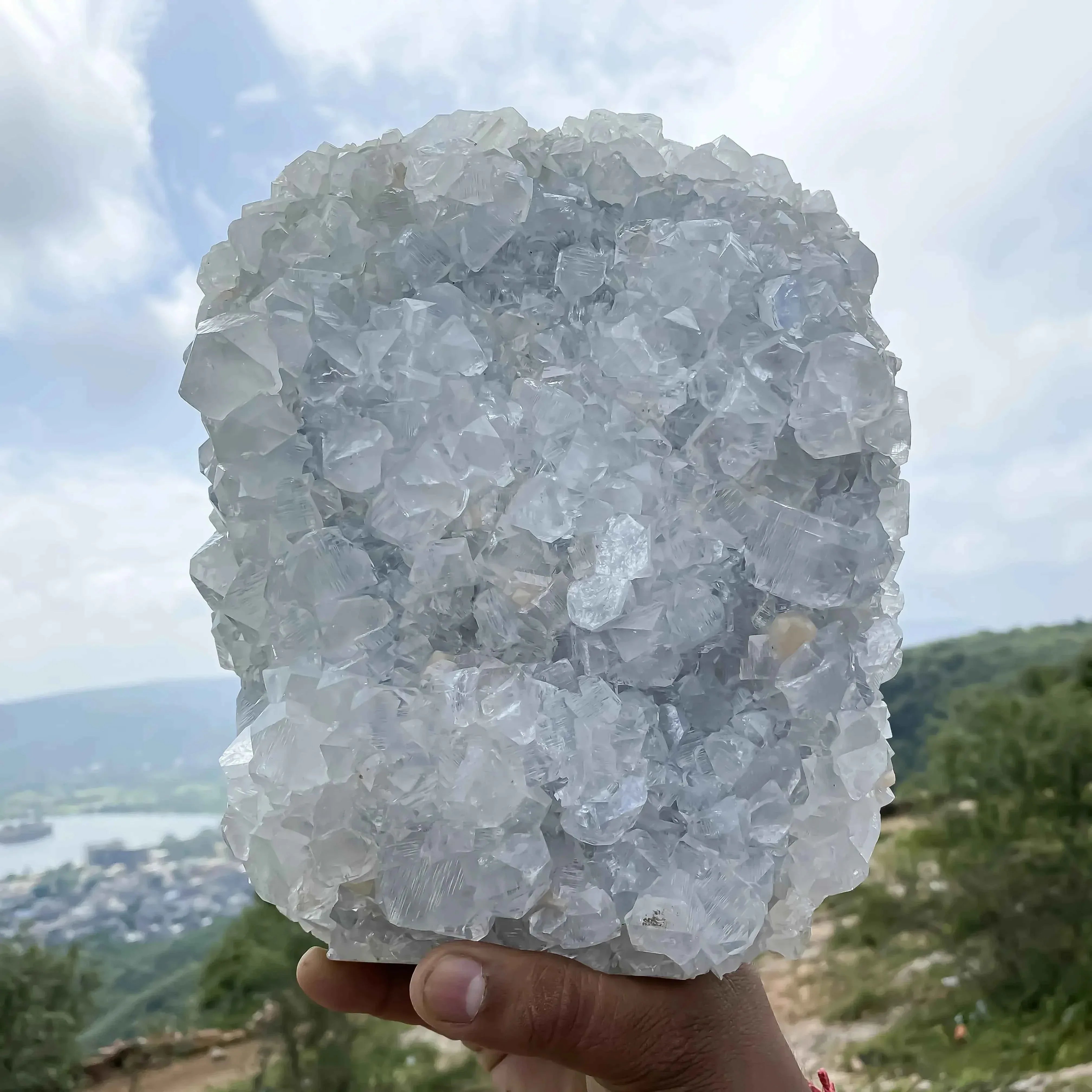 White Apophyllite Crystal 5050 gm - Authentic Natural Healing Mineral for Wellness Zeolite