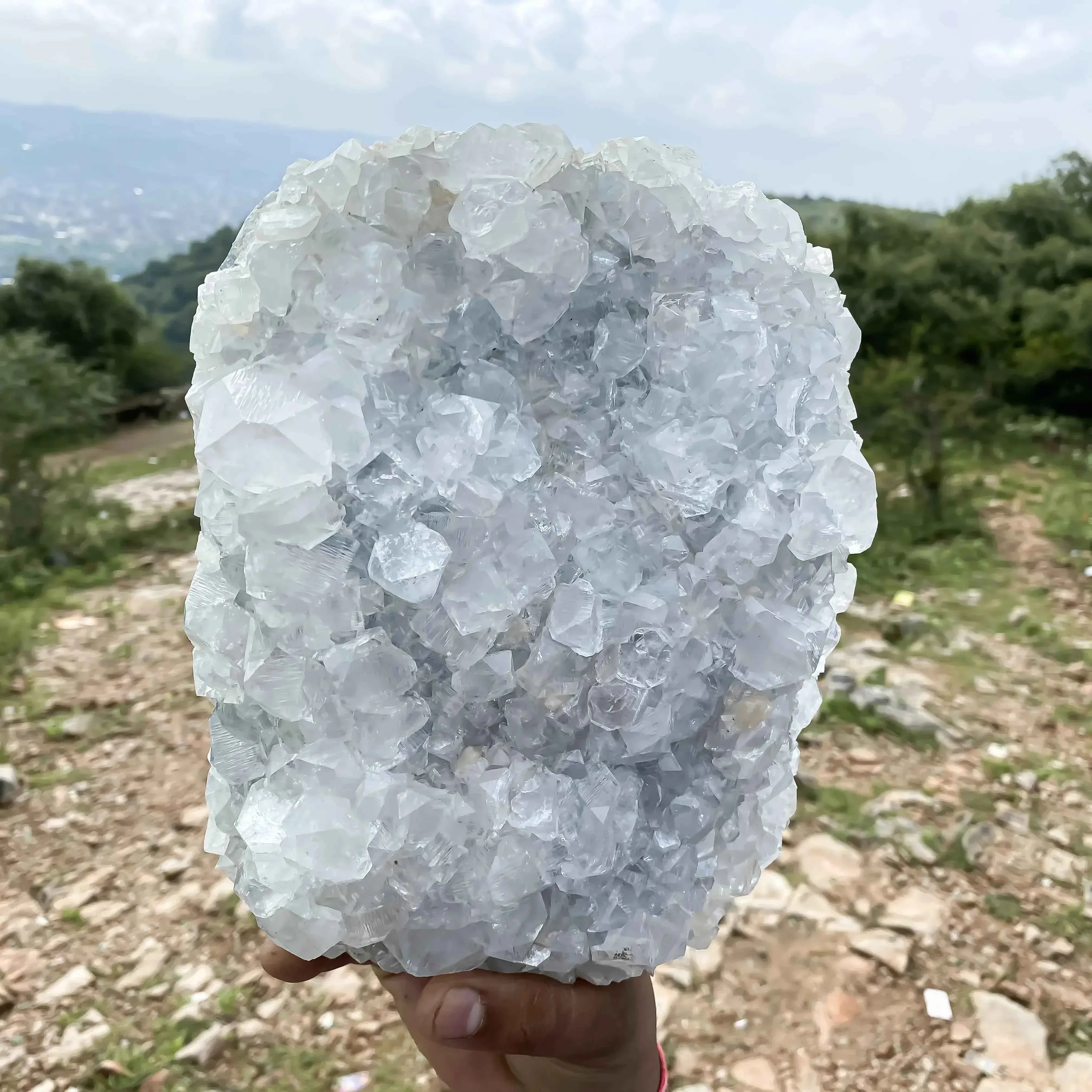 White Apophyllite Crystal 5050 gm - Authentic Natural Healing Mineral for Wellness Zeolite