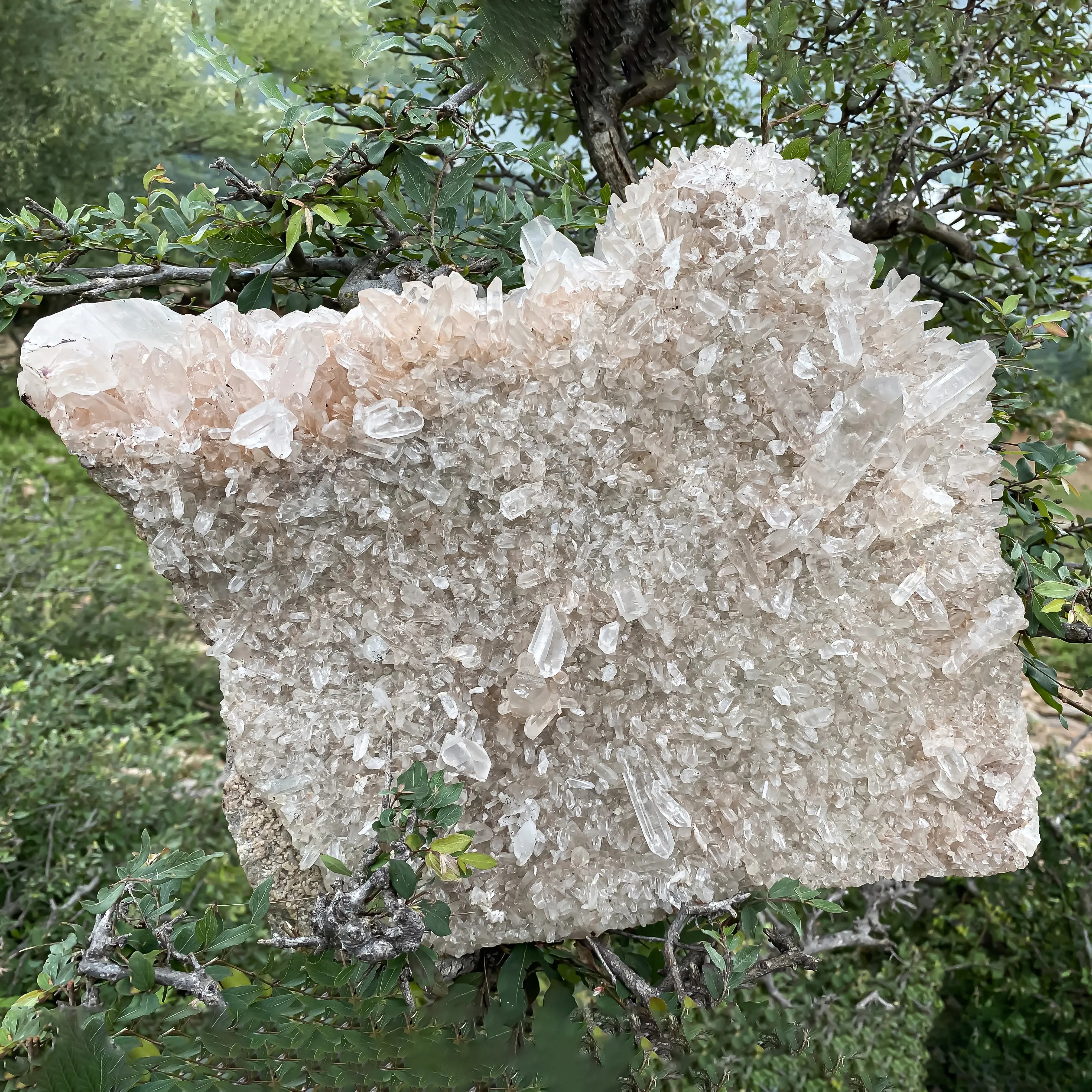 Himalayan Pink Quartz Cluster – Natural Healing Crystal Stone