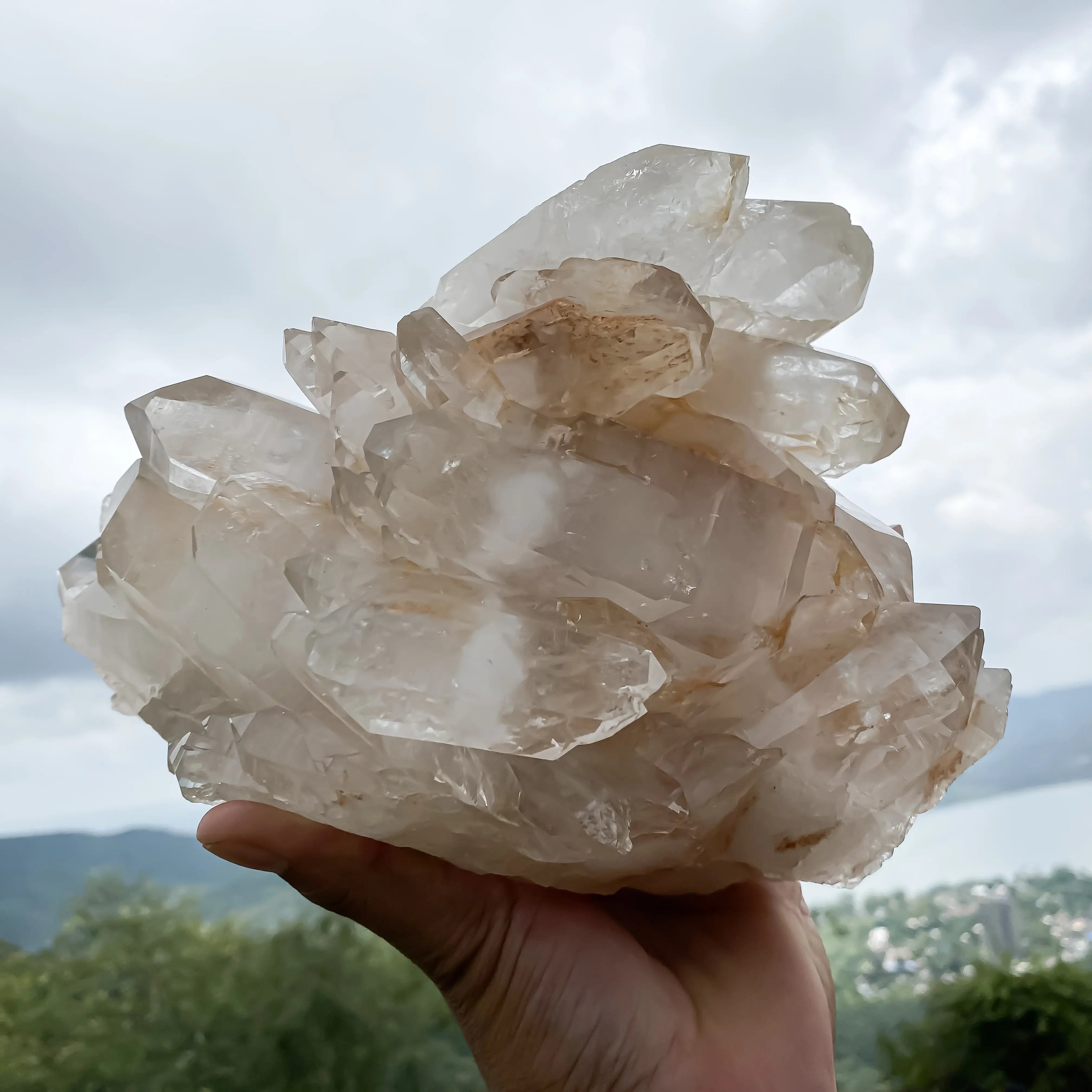 Himalayan Pink Quartz Cluster 4890 g – Natural Healing Crystal Stone
