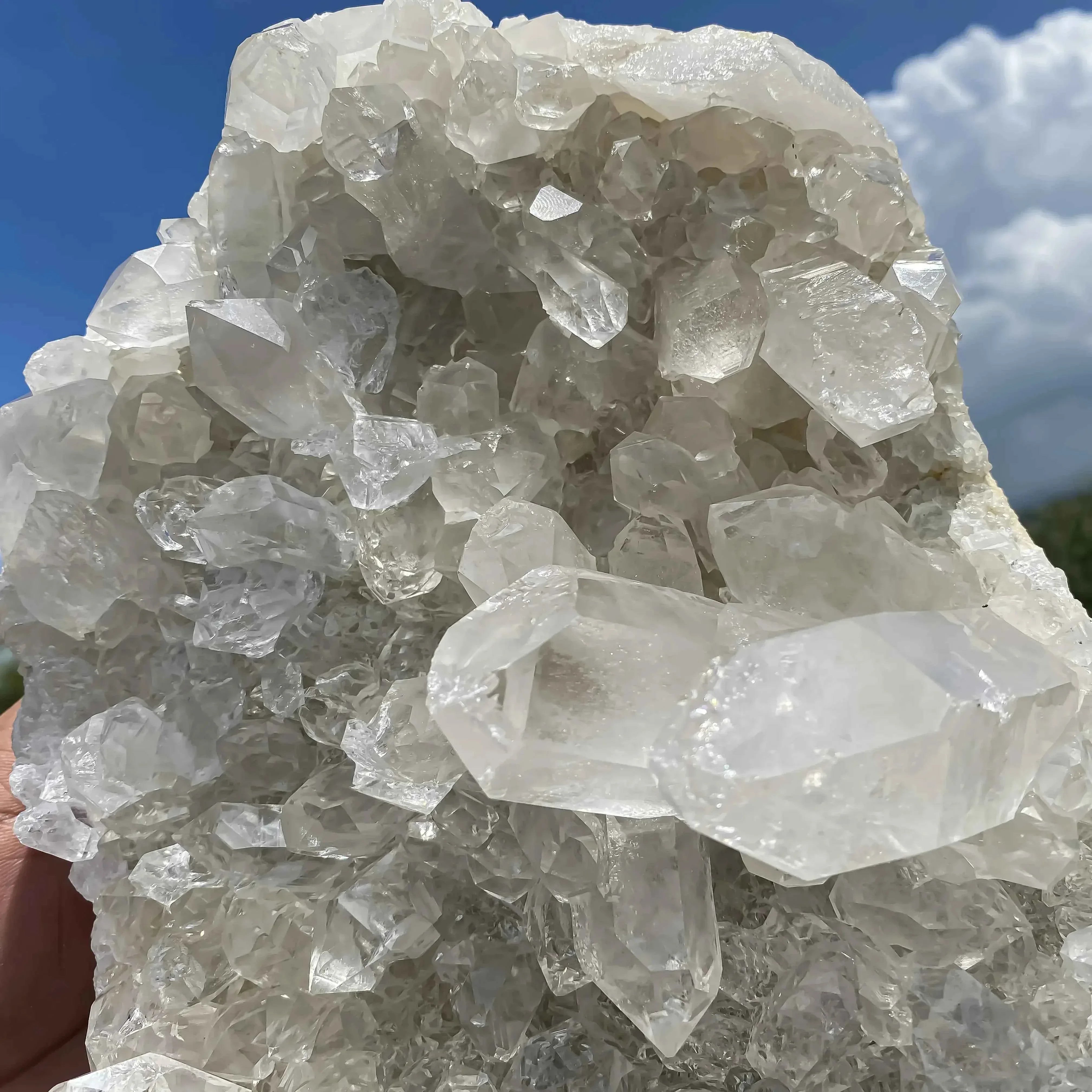 Natural Himalayan White Quartz Cluster 5920g Raw Crystal Points for Healing and Meditation Himalayan Quartz