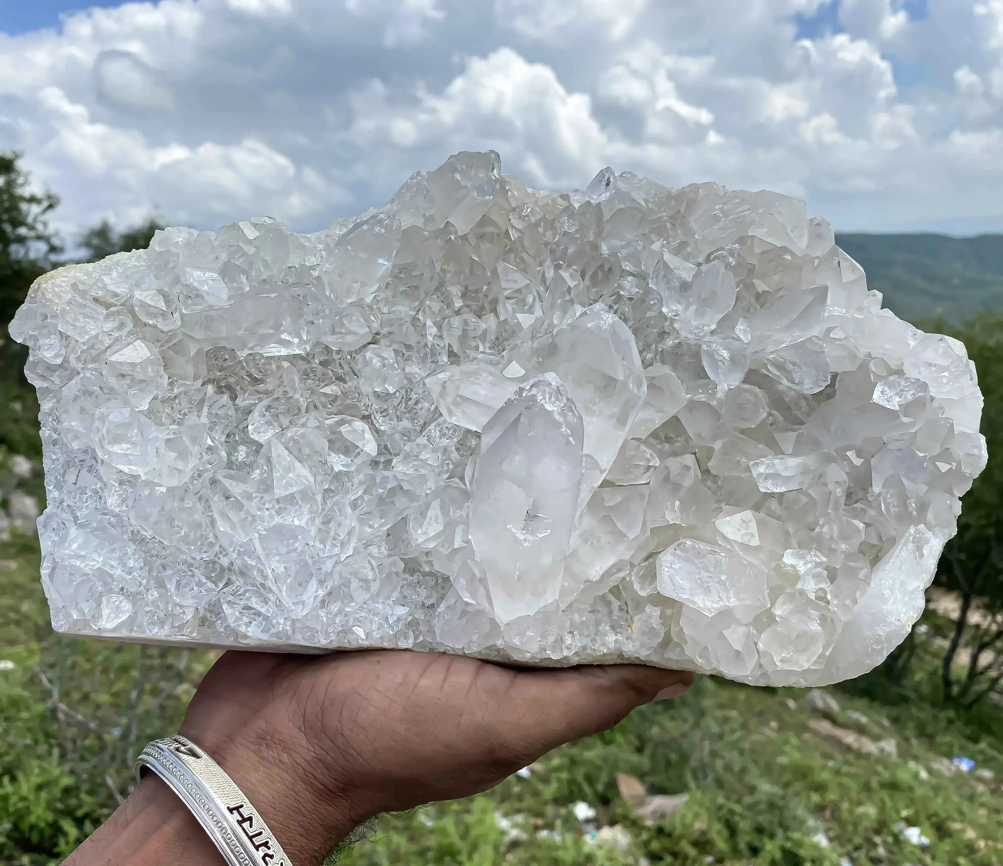 Natural Himalayan White Quartz Cluster 5920g Raw Crystal Points for Healing and Meditation Himalayan Quartz