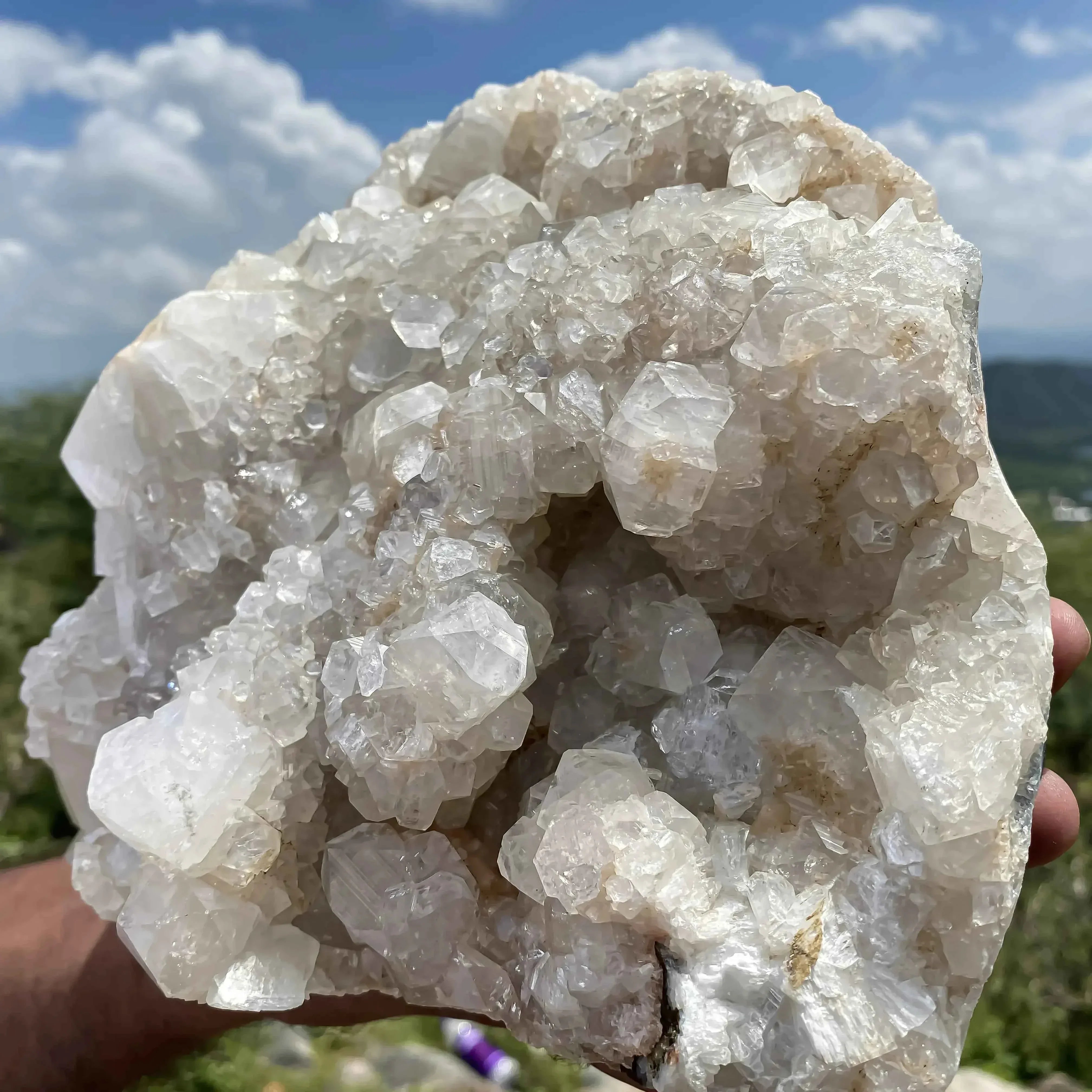 Natural White Apophyllite Crystal 3770gm for Healing and Meditation Zeolite