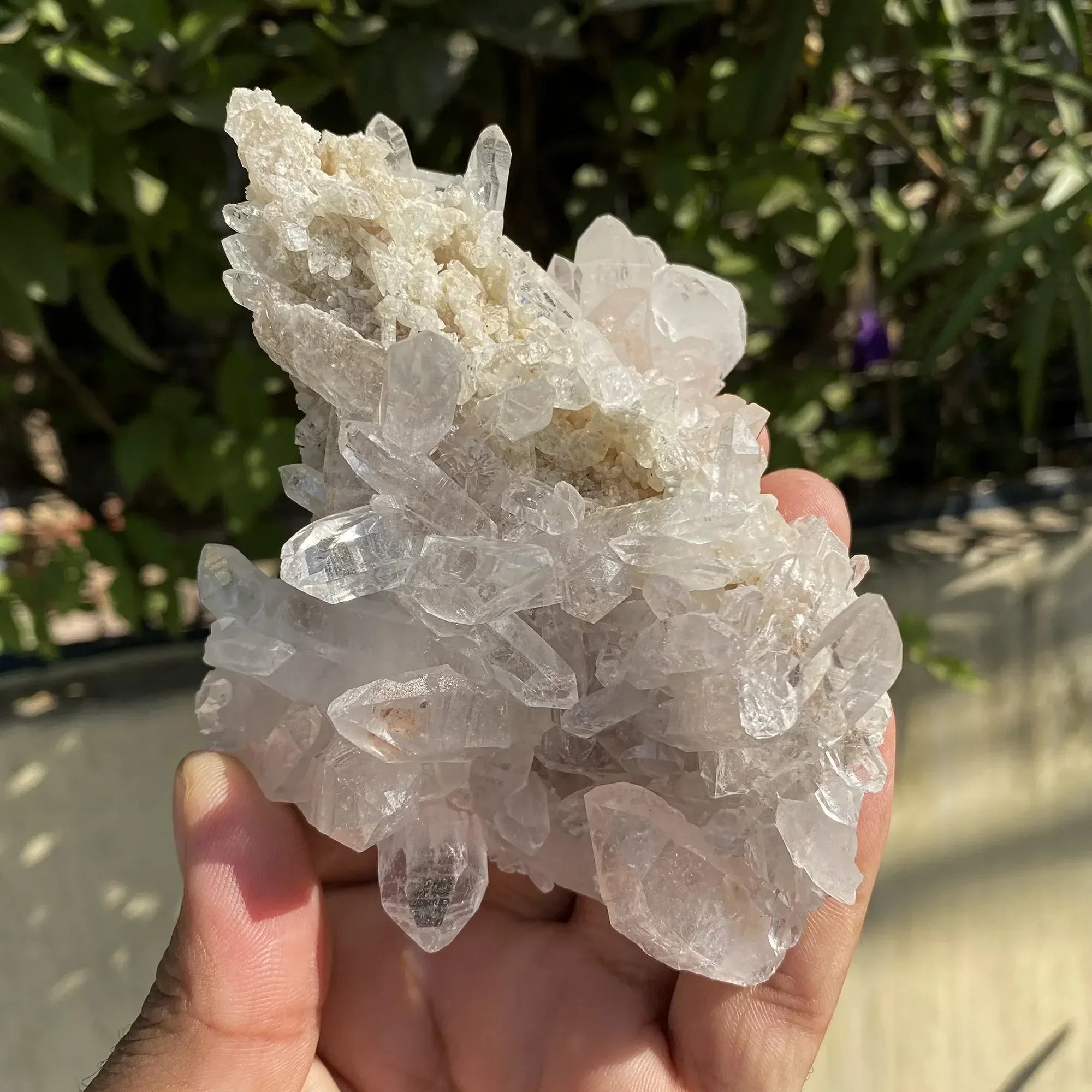 Natural Himalayan Pink Phantom Quartz Cluster 295g Himalayan Quartz