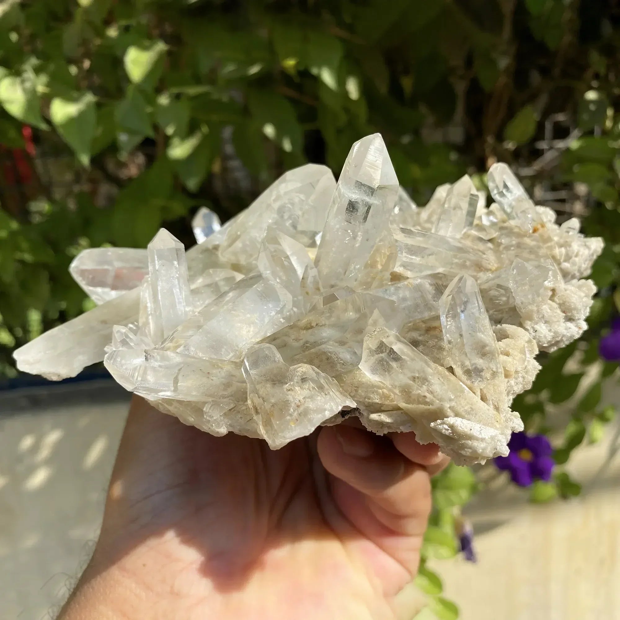 Natural Himalayan White + Pink Quartz Cluster 705g Himalayan Quartz