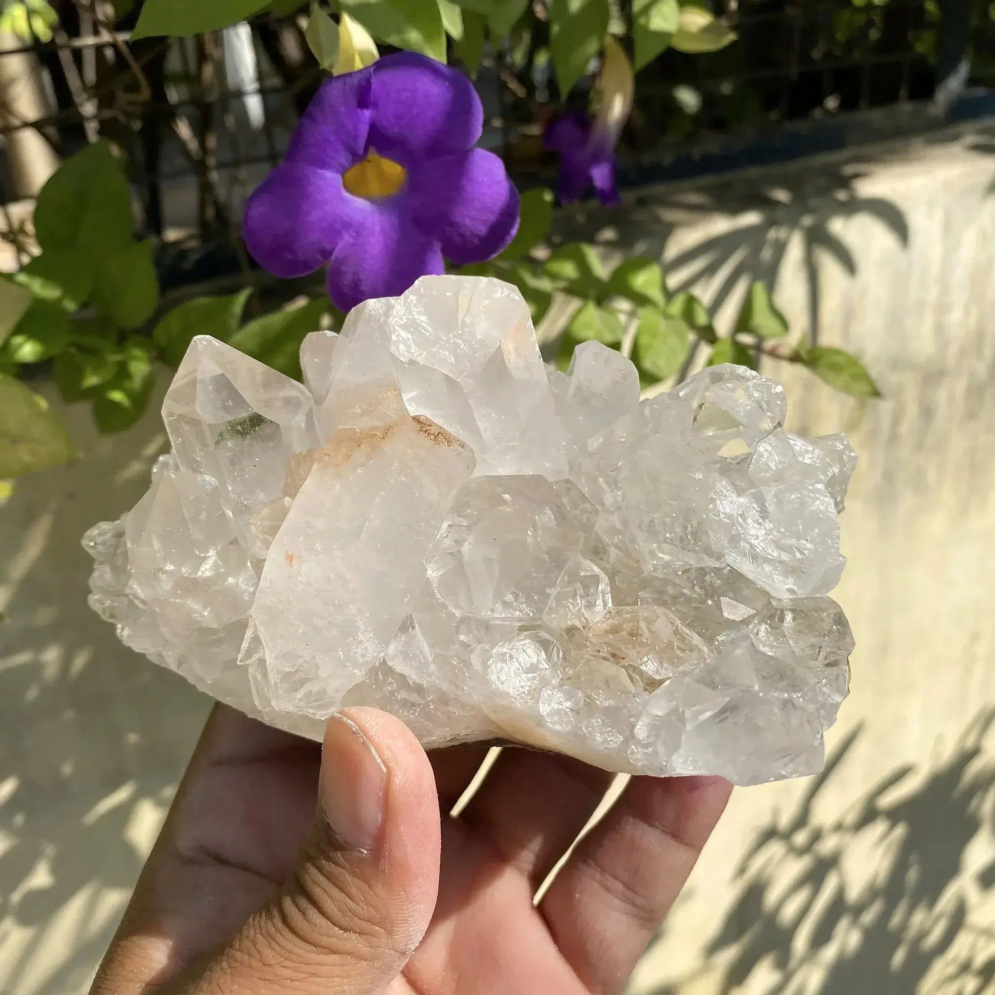 Natural Himalayan Pink Quartz Cluster 650g Himalayan Quartz