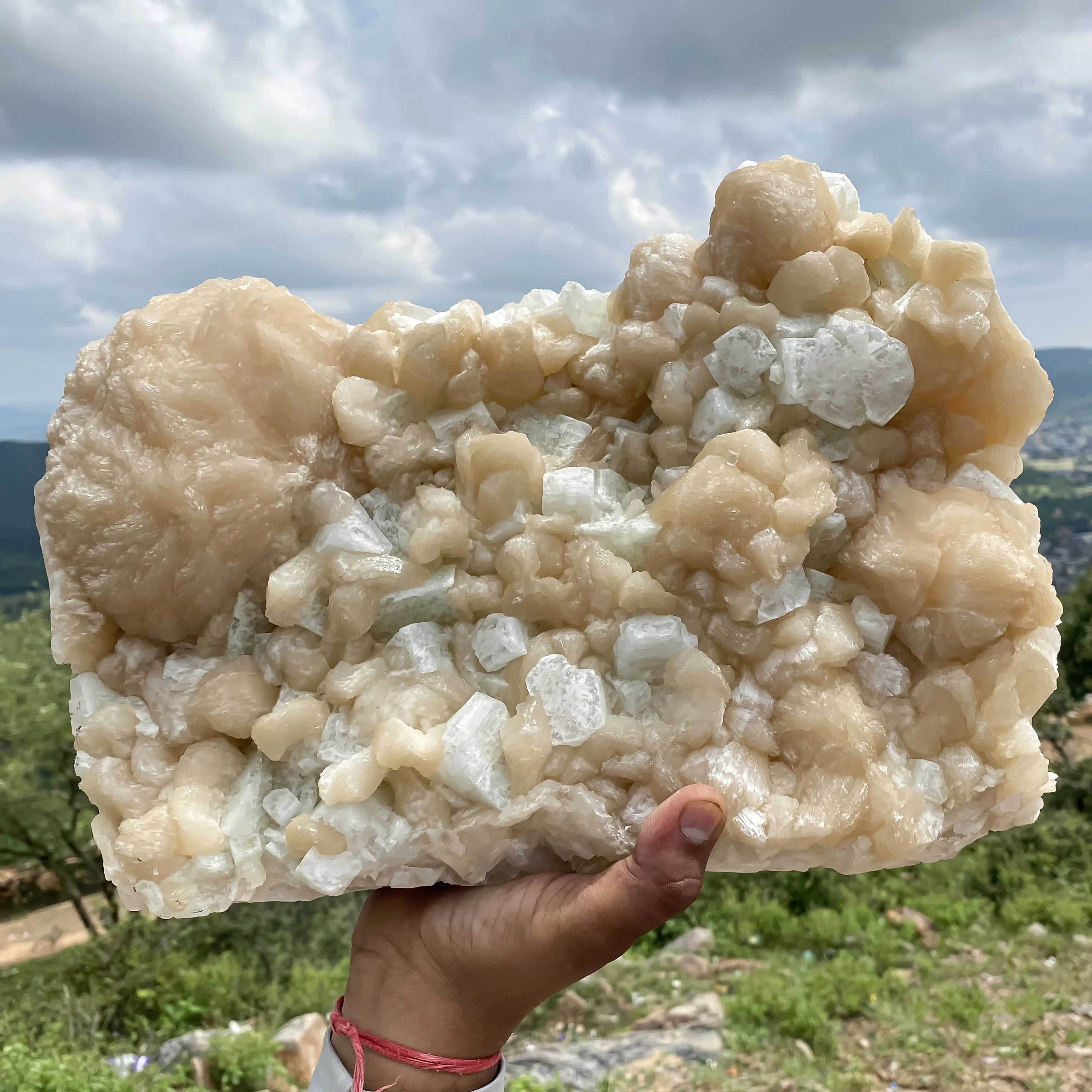 Stilbite with Apophyllite 11,480gm Large Natural Healing Crystal