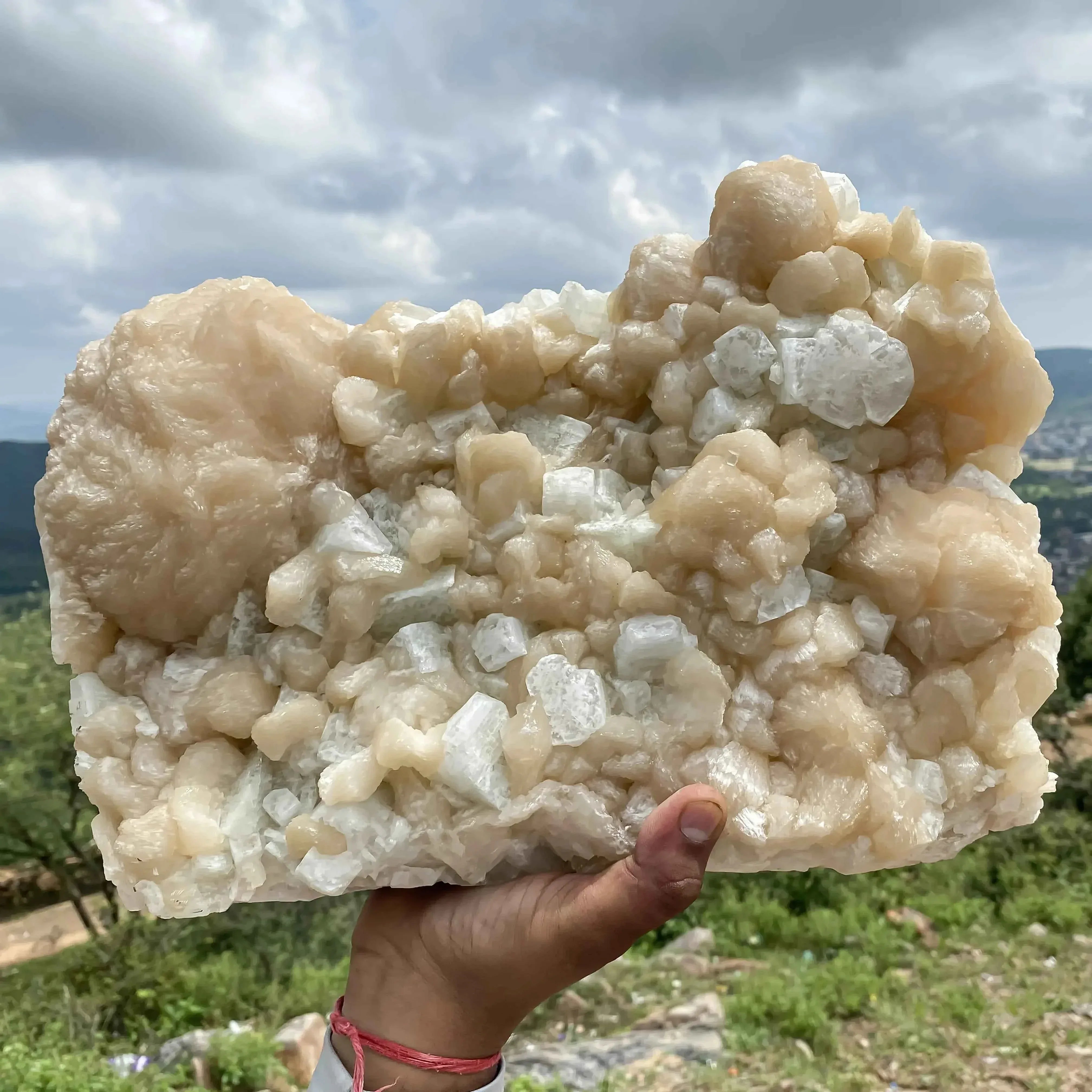 Stilbite Apophyllite Healing Crystal 11,480g Large Natural Gem for Energy and Clarity Zeolite