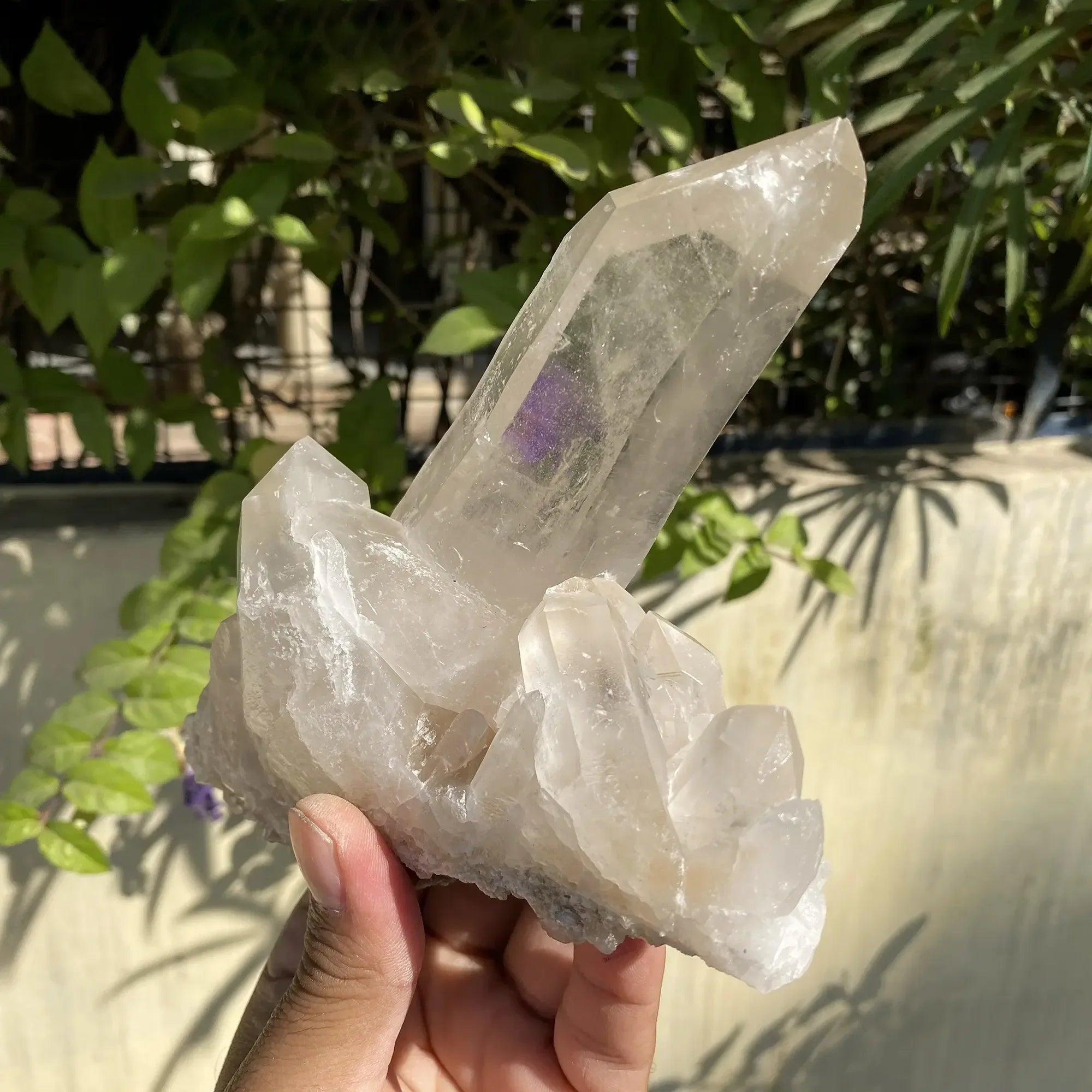 Natural Himalayan White Quartz Cluster 735g Himalayan Quartz