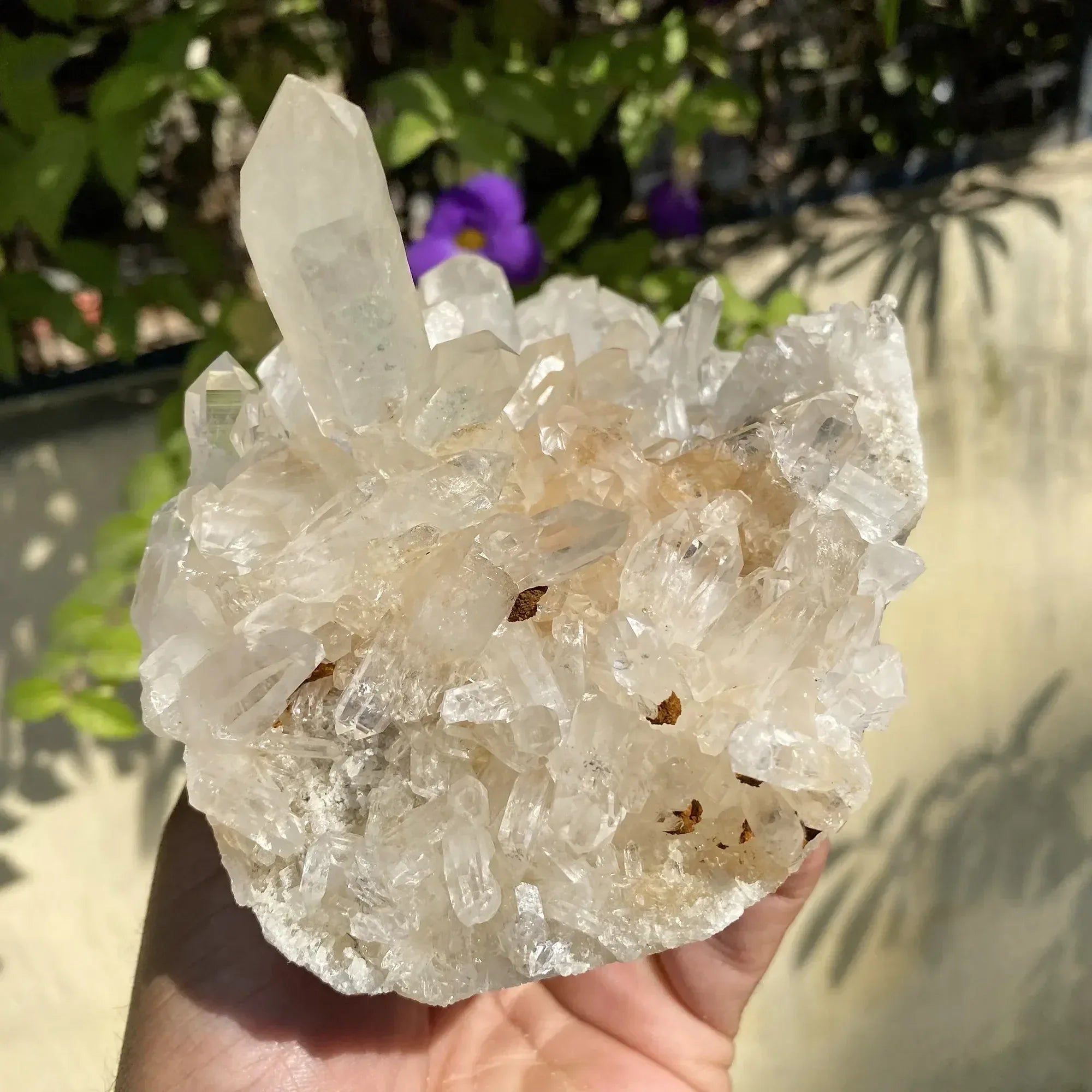 Natural Himalayan Pink Quartz Cluster 1445g Himalayan Quartz