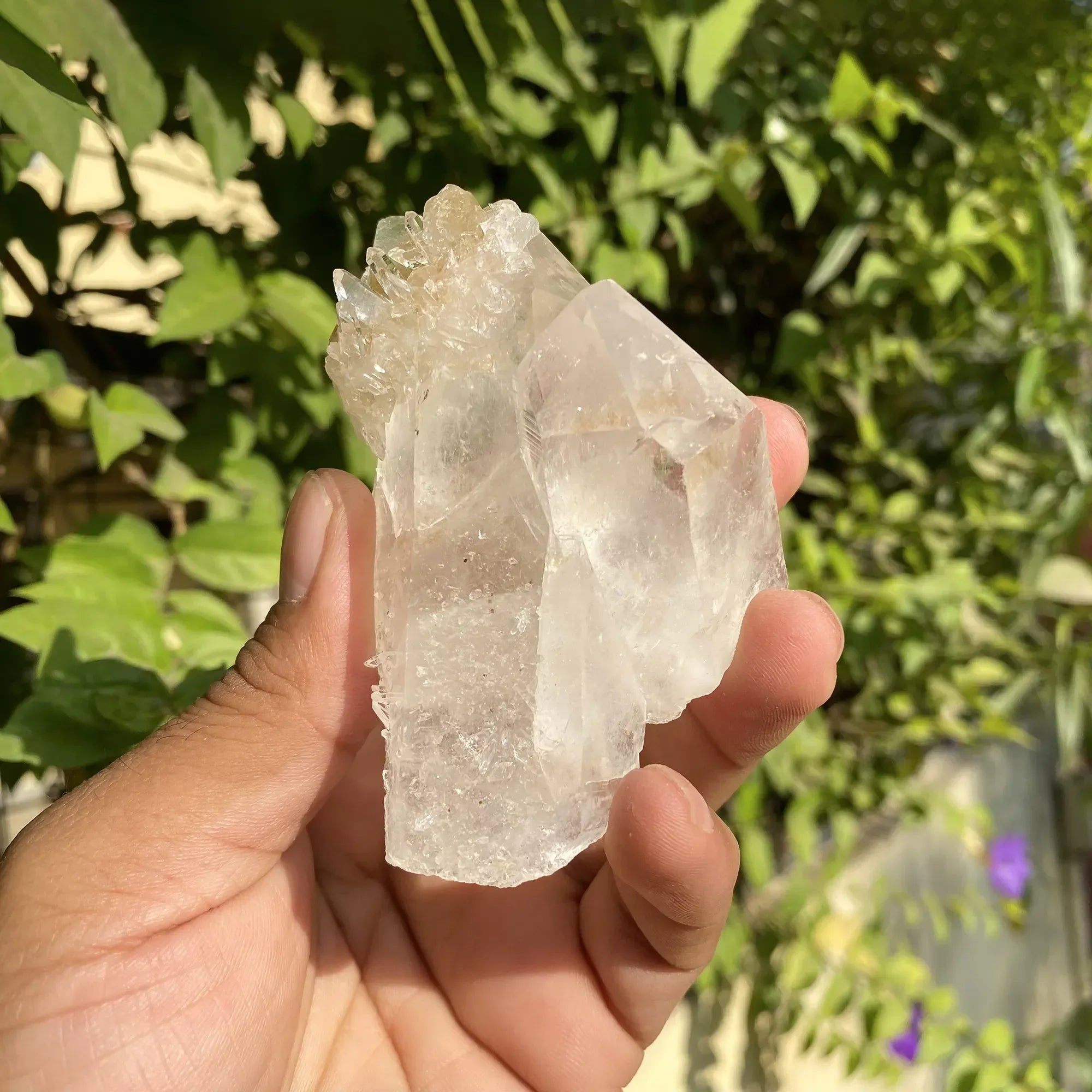 Natural Himalayan White & Yellow Quartz Cluster 150g Himalayan Quartz