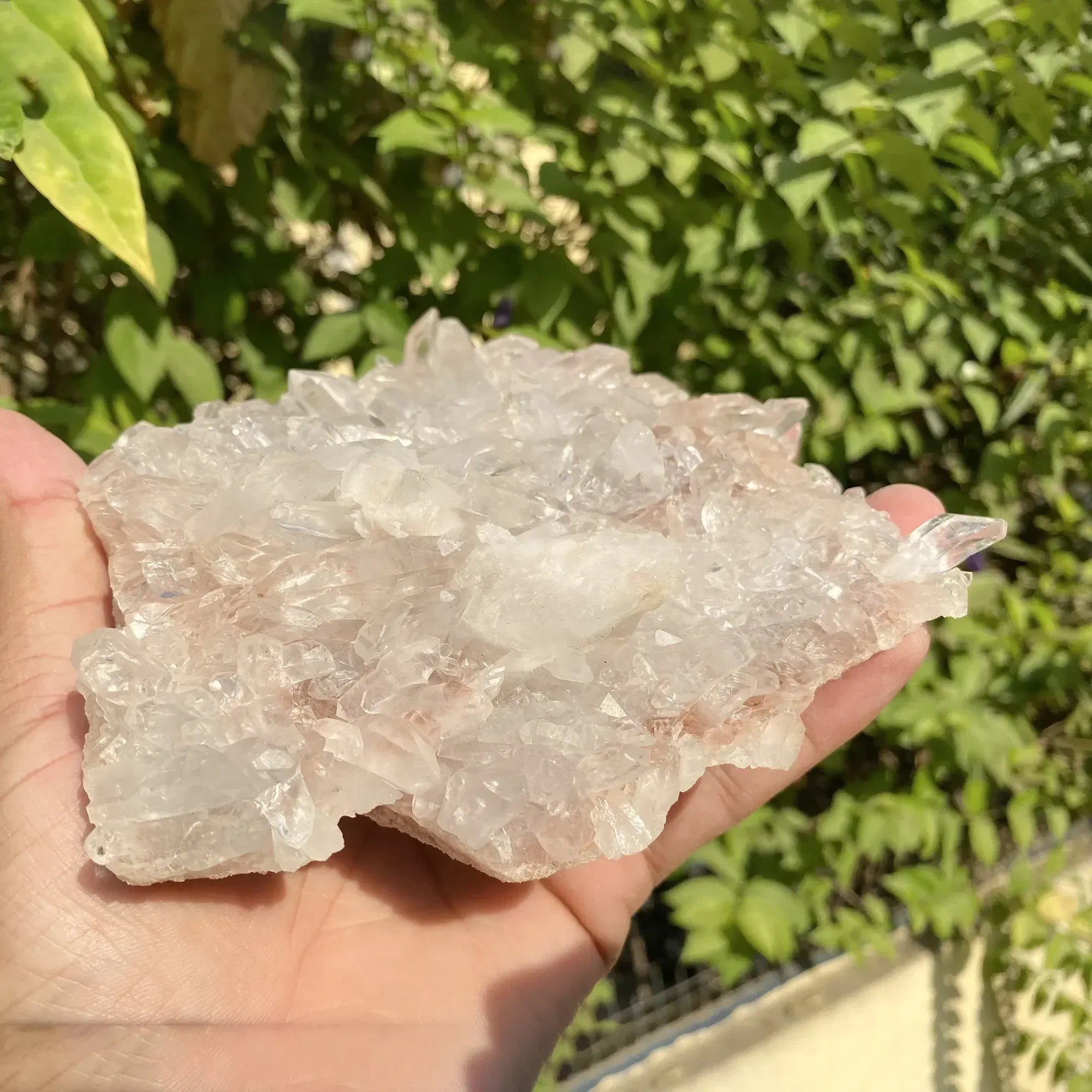 Natural Himalayan Pink Quartz Cluster 630g Himalayan Quartz