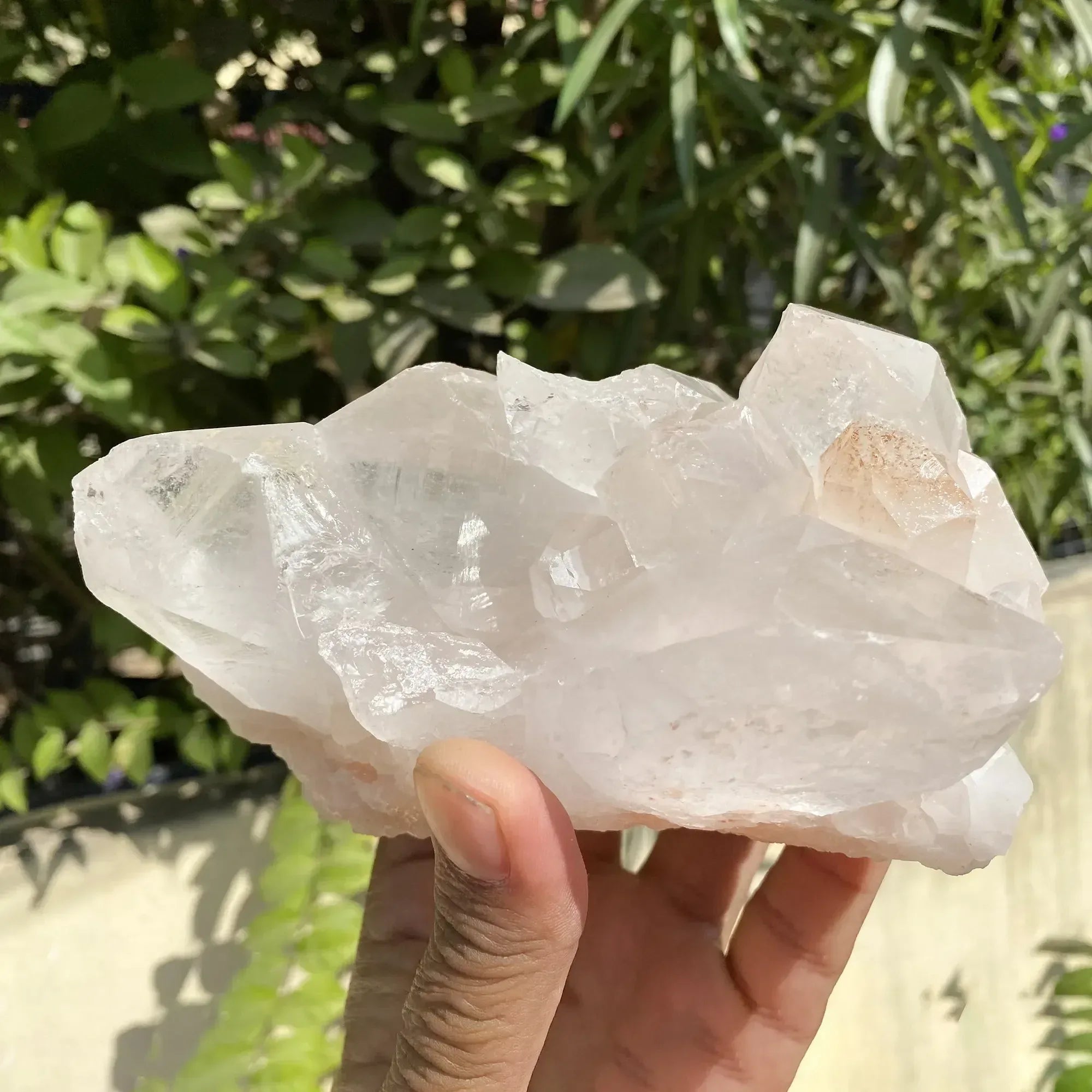 Natural Himalayan Pink Quartz Cluster 975g Himalayan Quartz