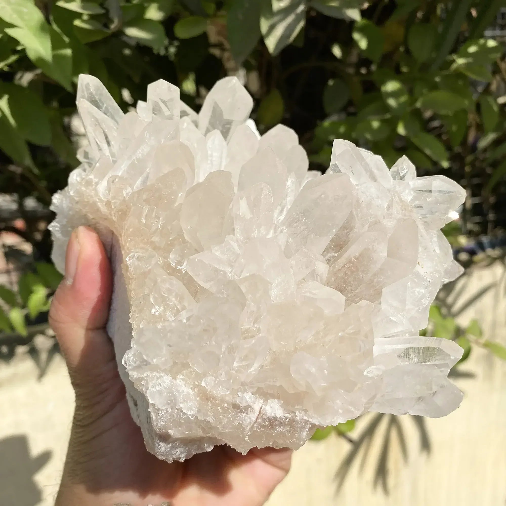 Natural Himalayan White Quartz Cluster 1695g Himalayan Quartz