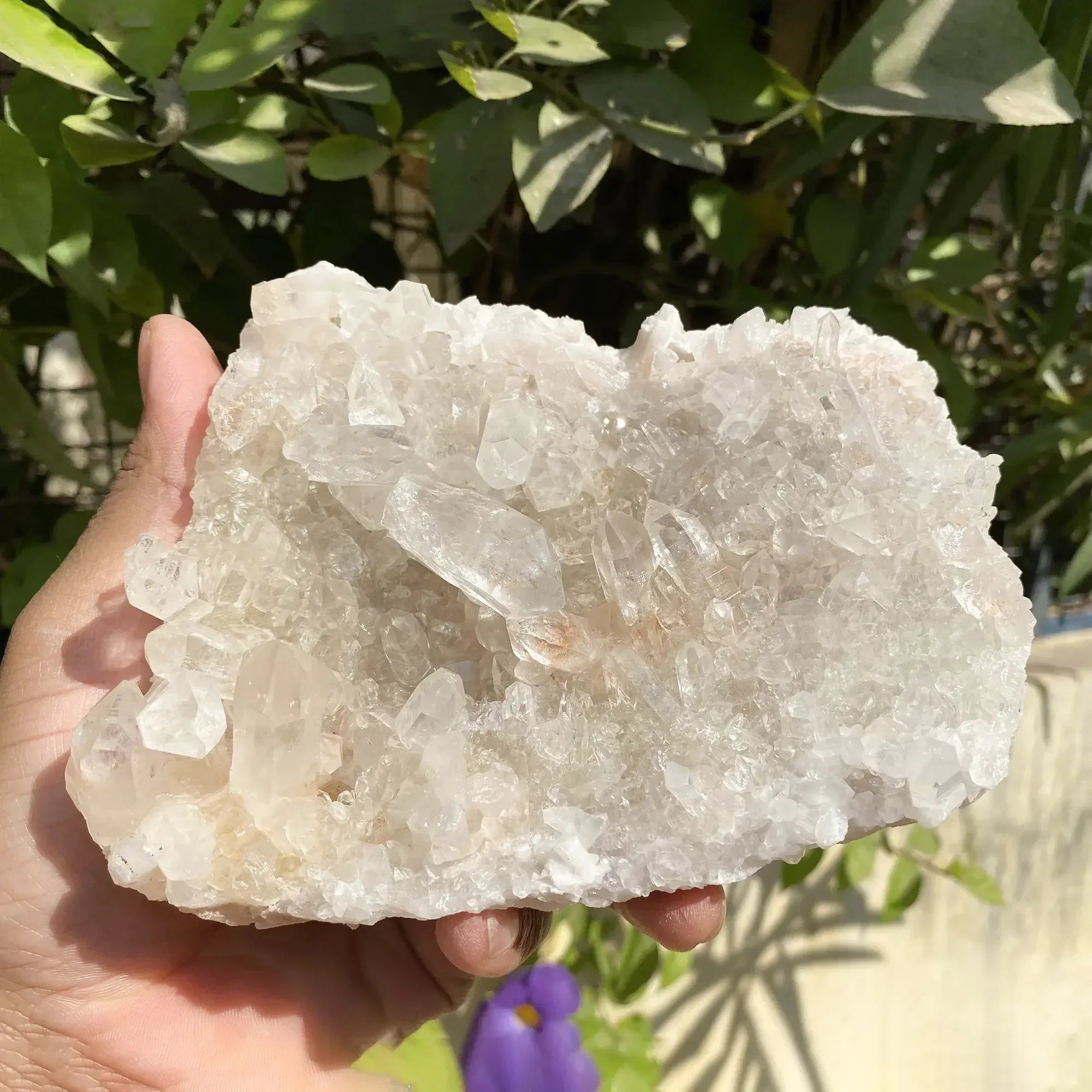 Natural Himalayan White Quartz Cluster 1080g Himalayan Quartz