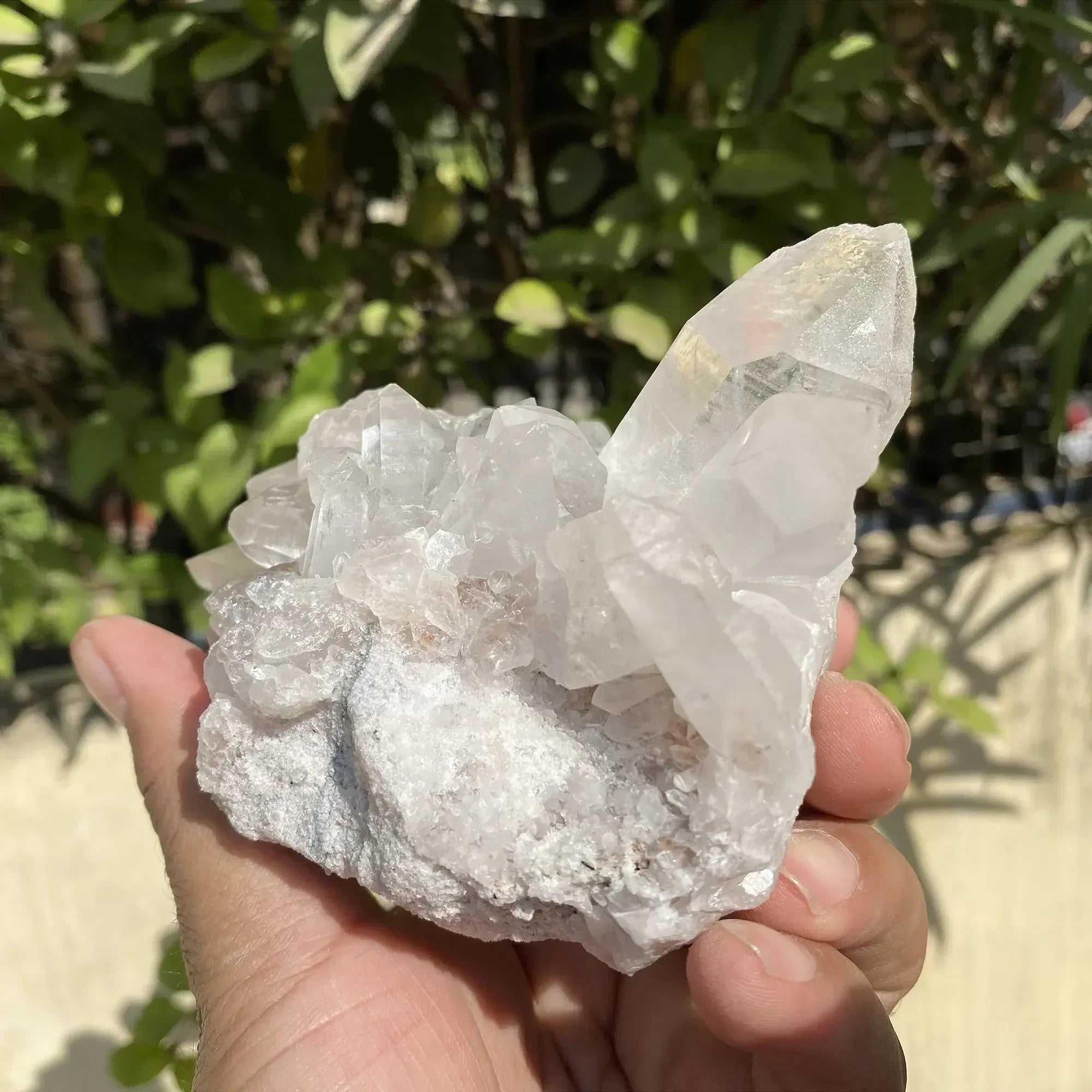 Natural Himalayan White Quartz Cluster 795g Himalayan Quartz