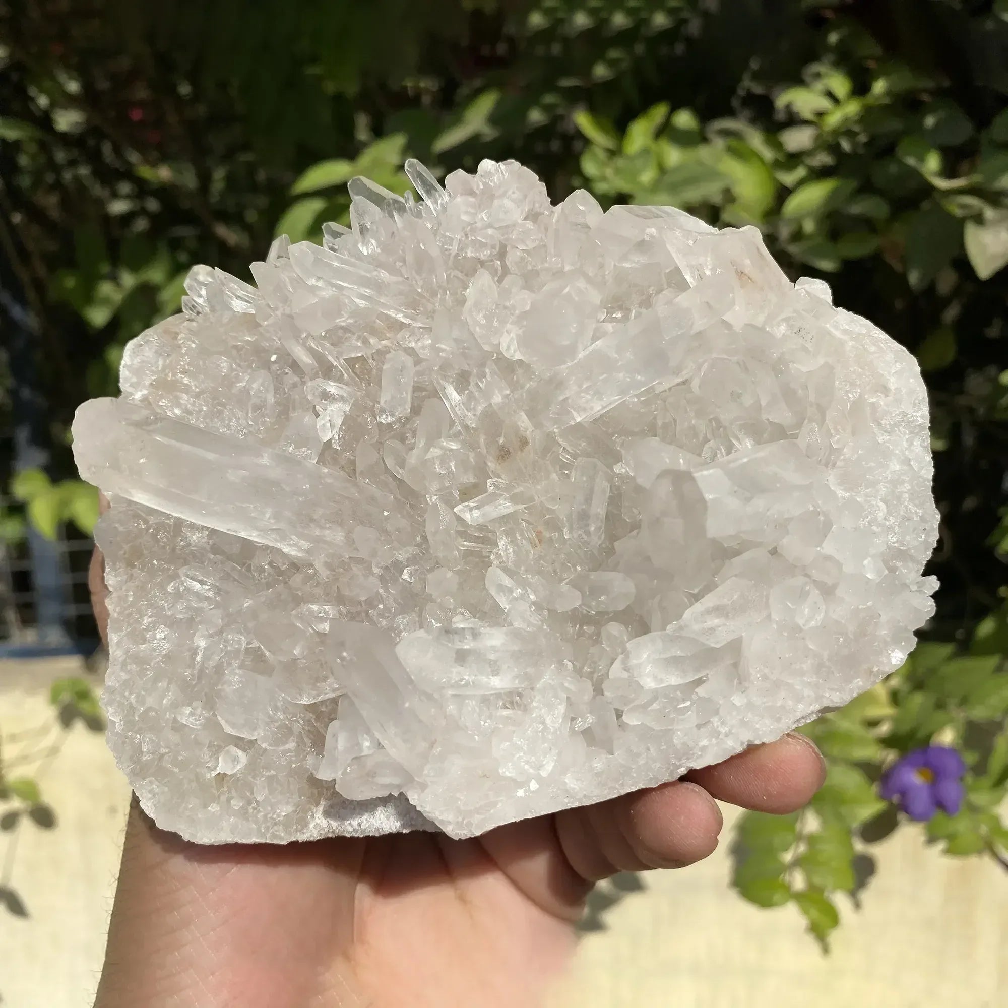 Natural Himalayan White Quartz Cluster 795g Himalayan Quartz