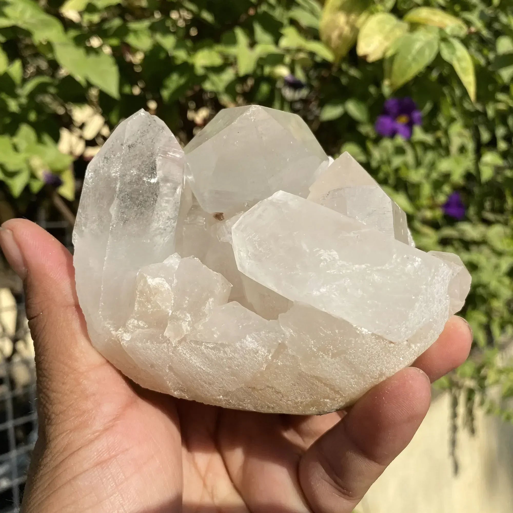 Natural Himalayan White Quartz Cluster 870g Himalayan Quartz
