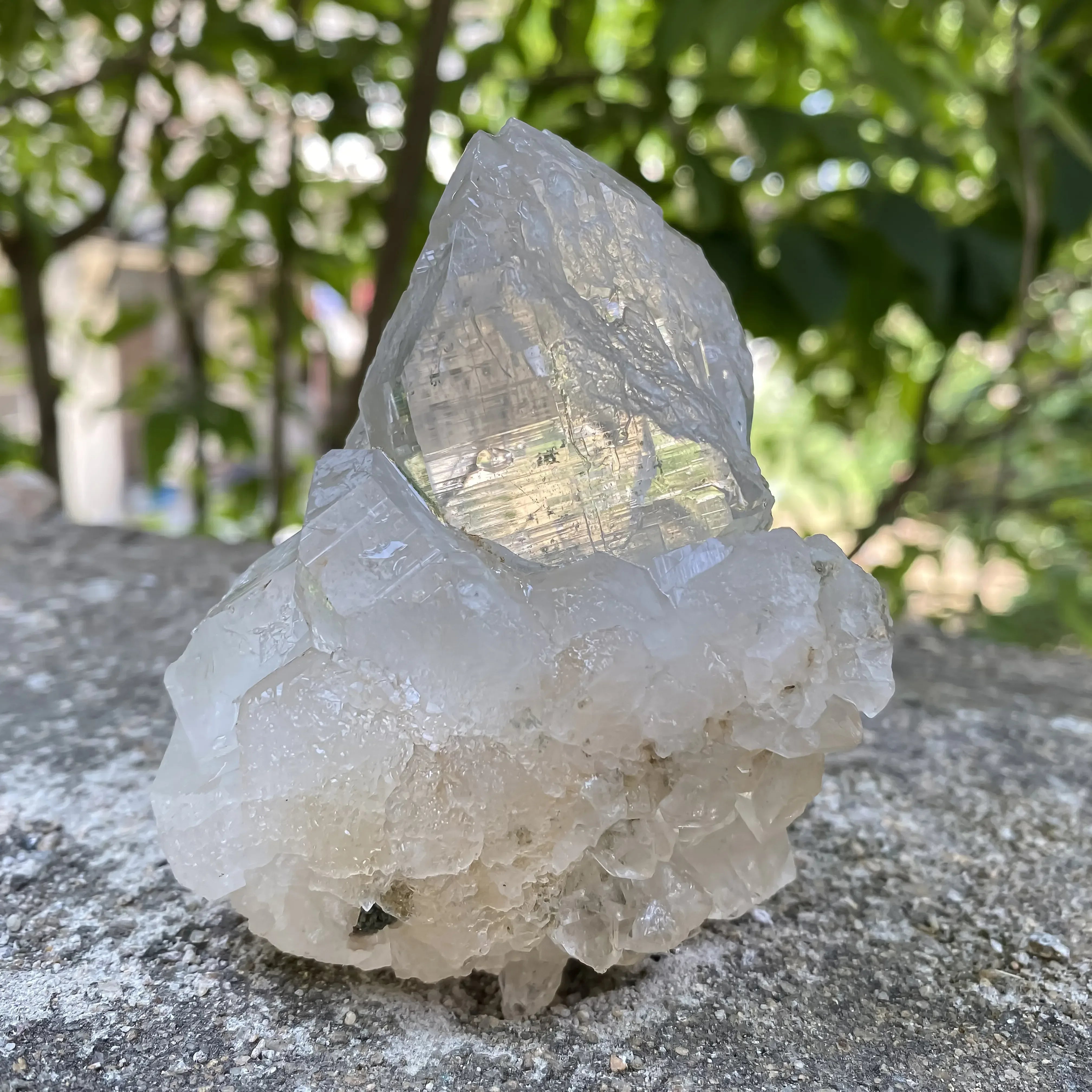 Natural Himalayan White Quartz Cluster – 406 g Healing Crystal Himalayan Quartz