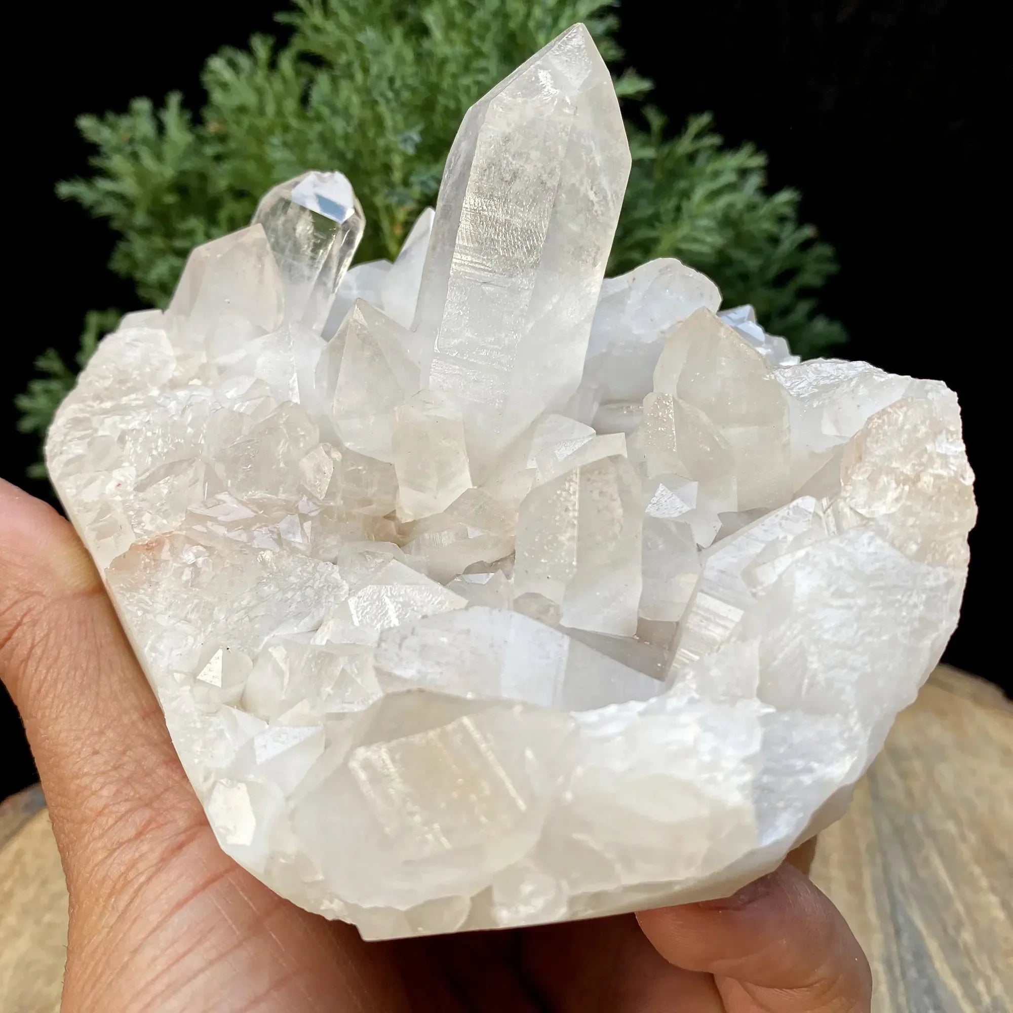 Natural Himalayan White Quartz Cluster 695g Himalayan Quartz