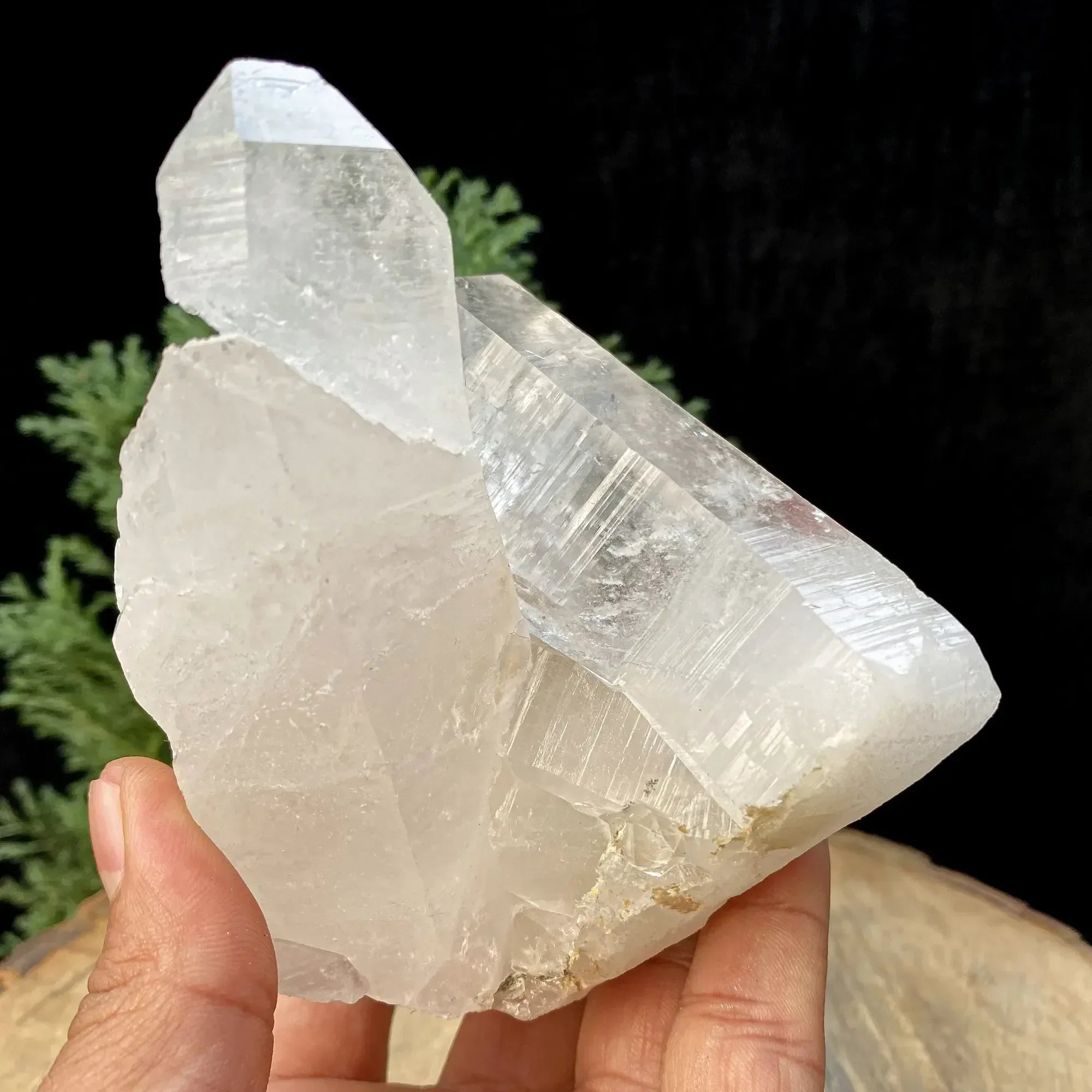 Natural Himalayan White Quartz Cluster 620g Himalayan Quartz