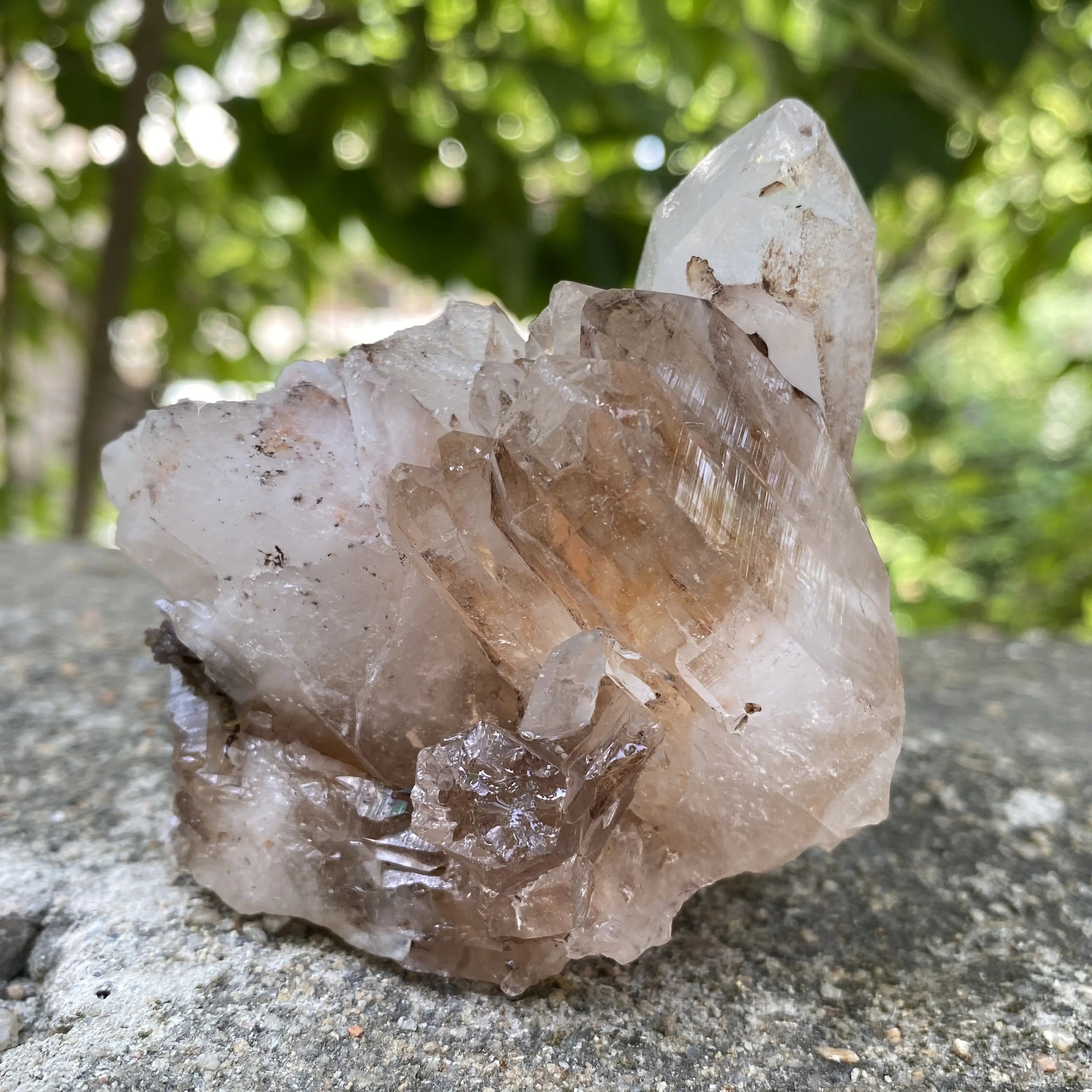 Natural Himalayan Pink Quartz Cluster 330g Healing Crystal