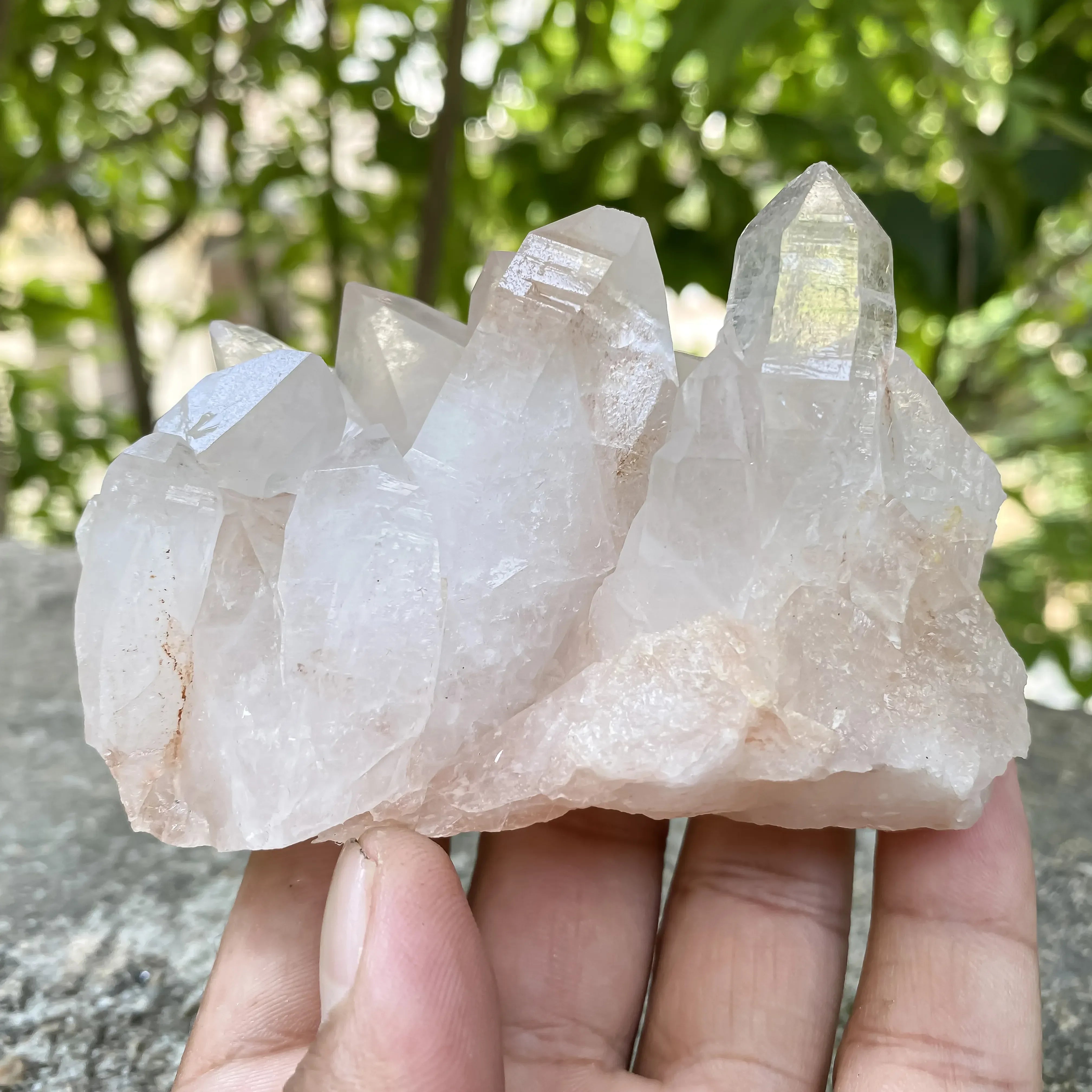 Natural Himalayan White Quartz Cluster 345g Master Healer Himalayan Quartz
