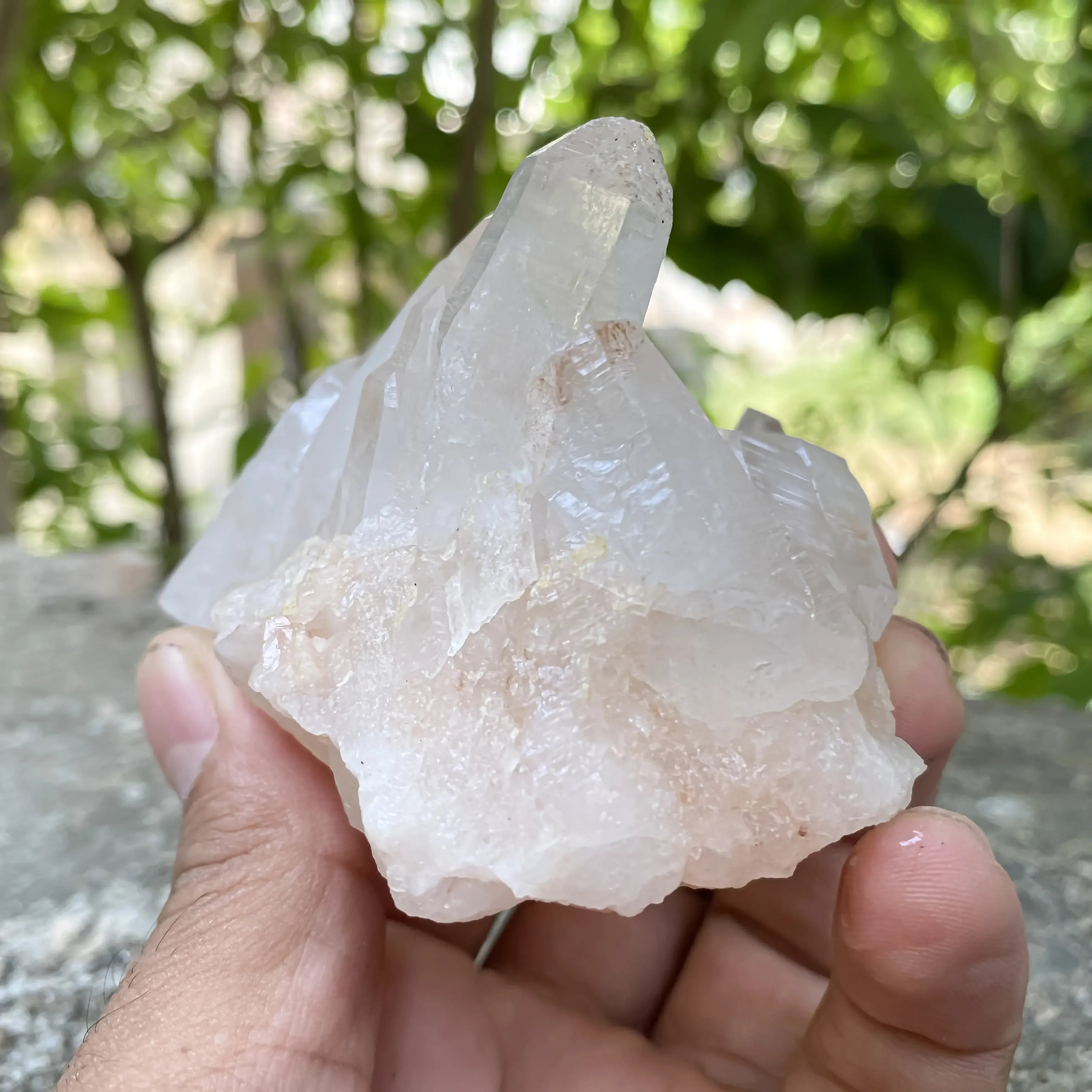 Natural Himalayan White Quartz Cluster 345g Master Healer Himalayan Quartz