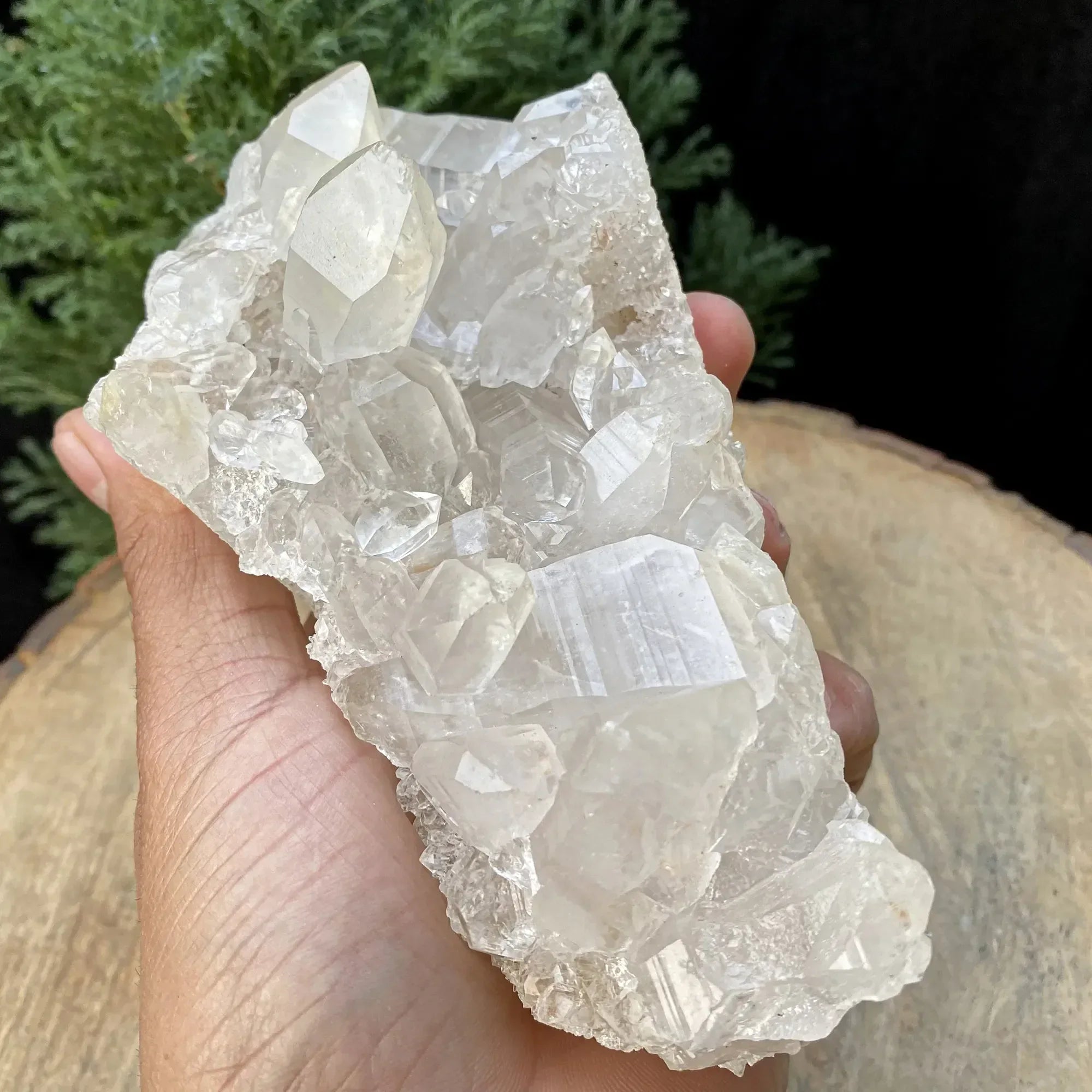 Natural Himalayan White Quartz Cluster 715g Himalayan Quartz