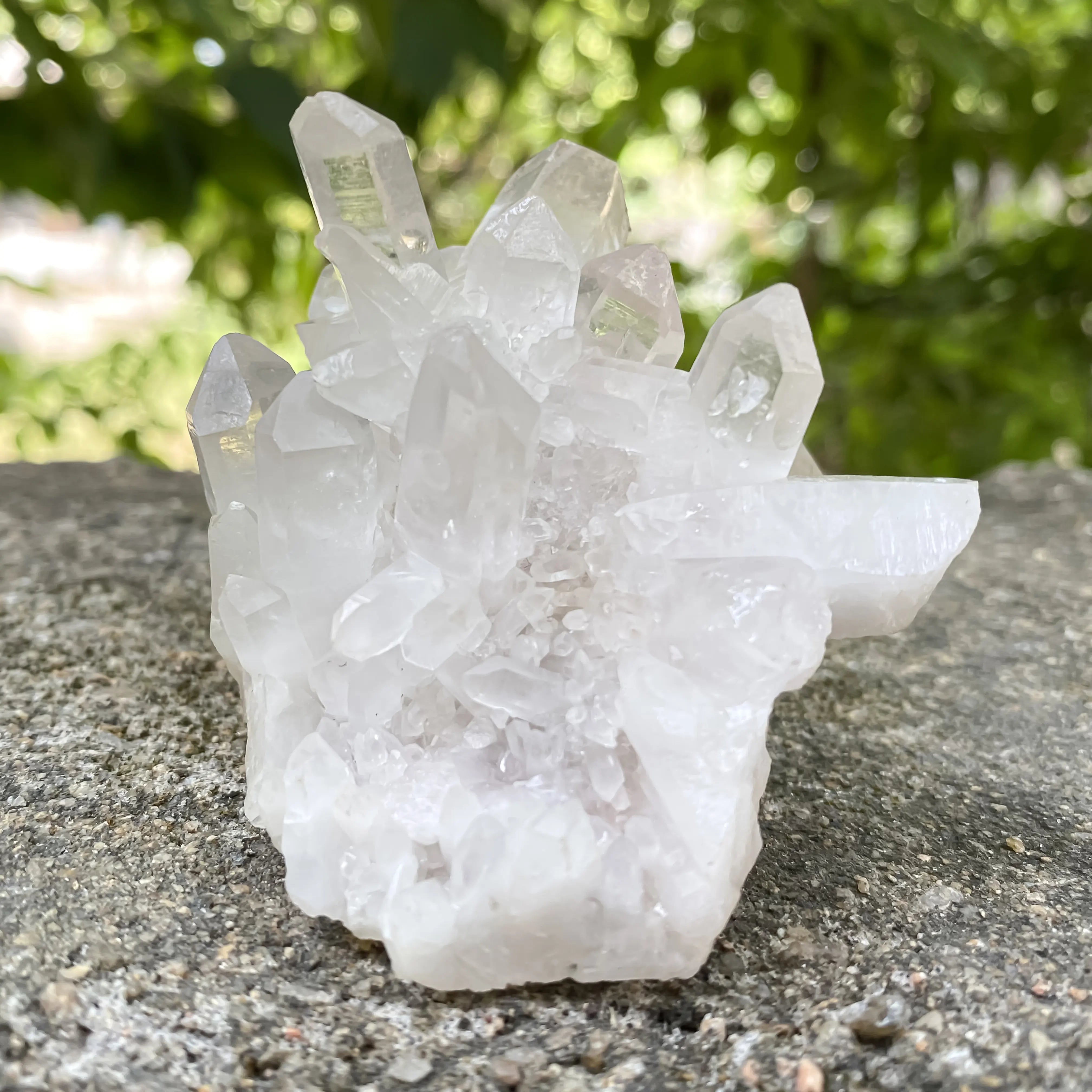 Natural Himalayan White Quartz Cluster 185g