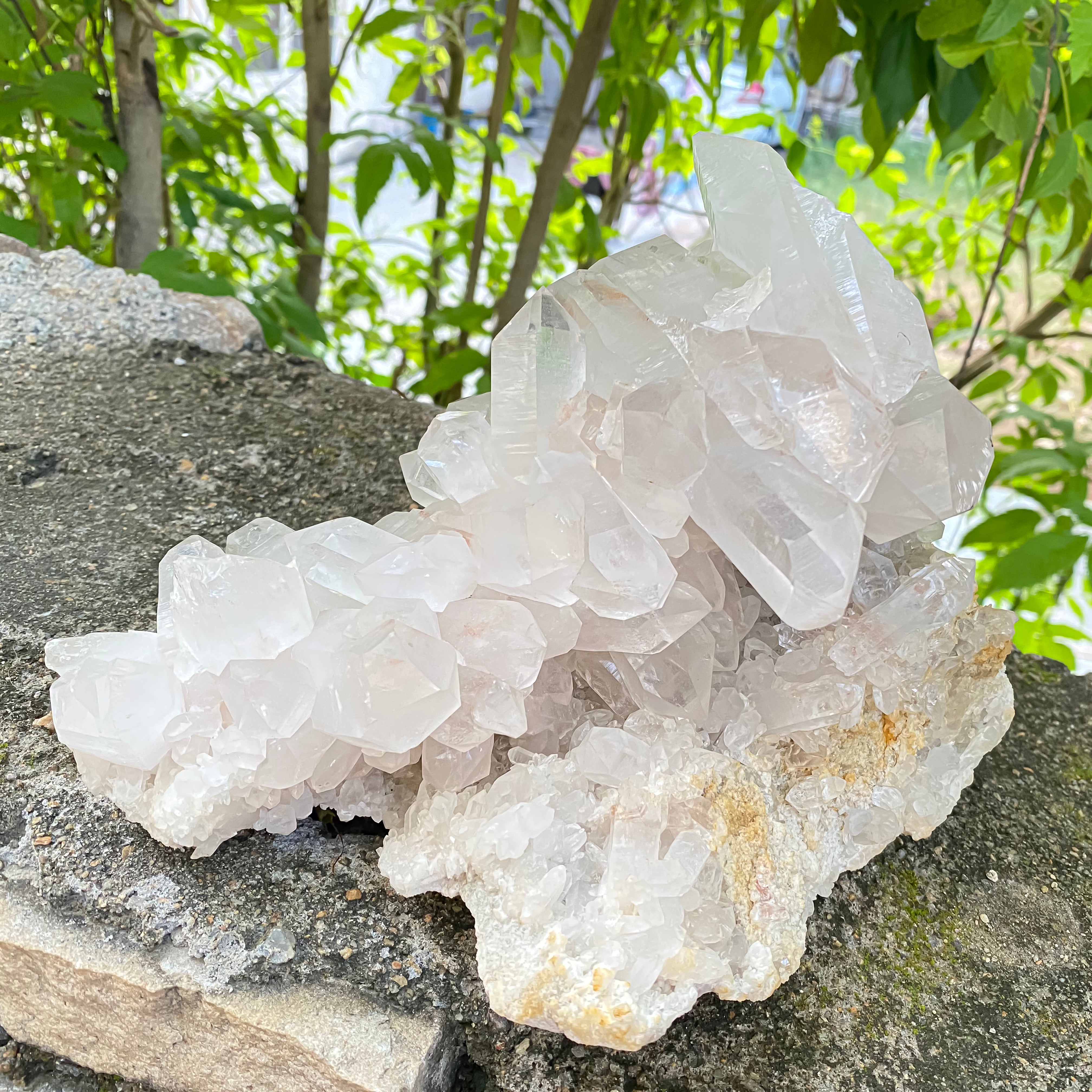 Natural Himalayan Pink Quartz Carving 3340g Healing Crystal