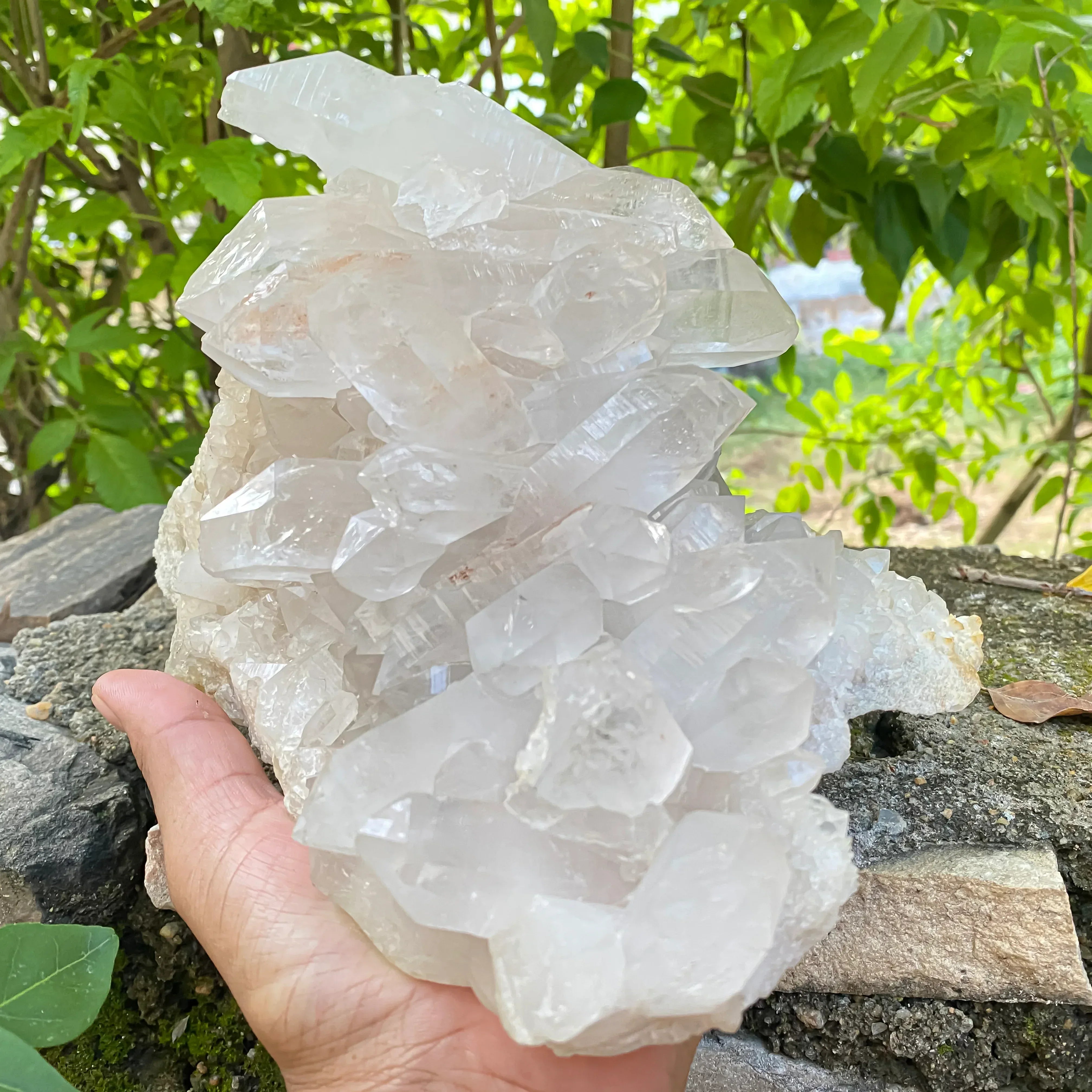 Natural Himalayan Pink Quartz Carving 3340g Healing Crystal Himalayan Quartz