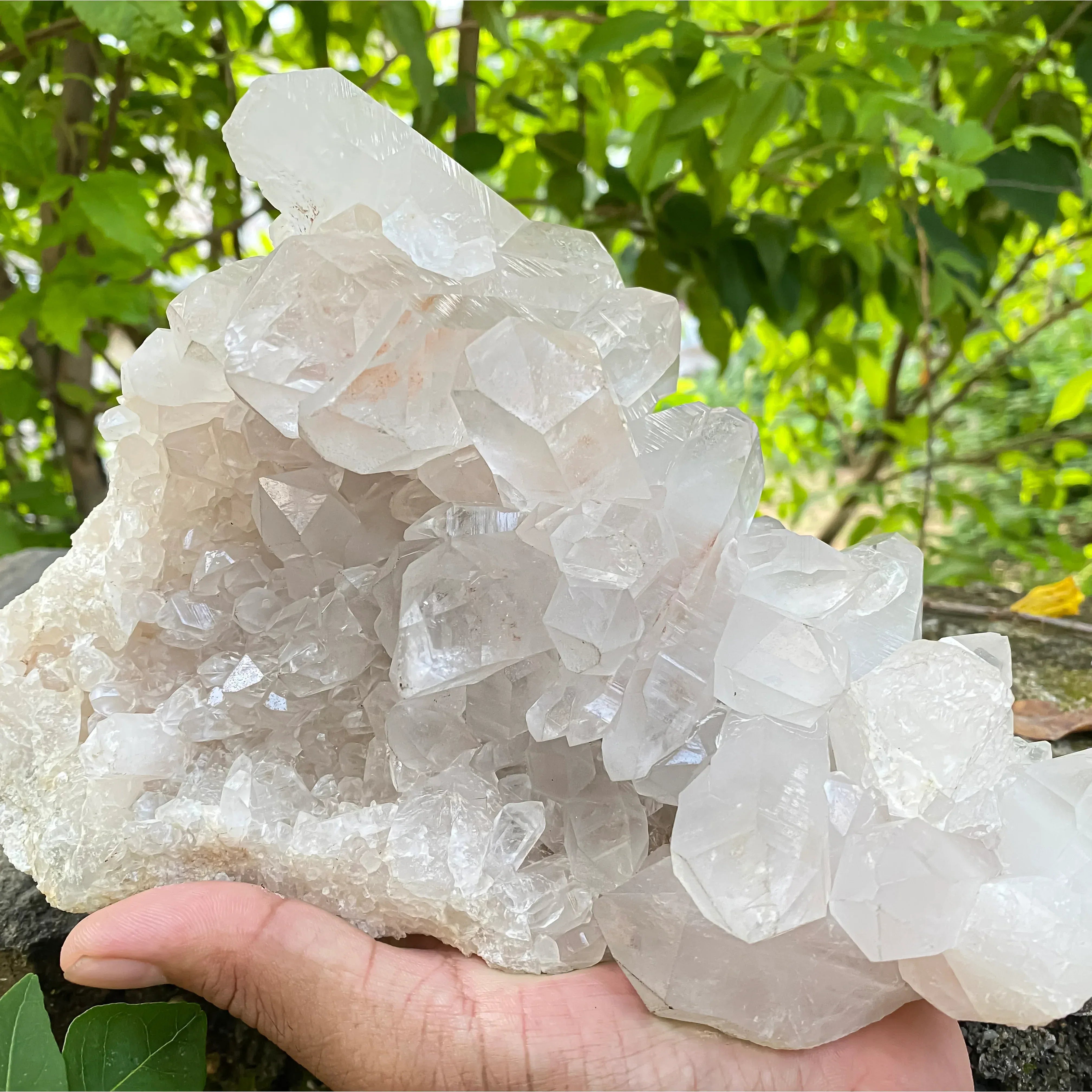 Natural Himalayan Pink Quartz Carving 3340g Healing Crystal Himalayan Quartz