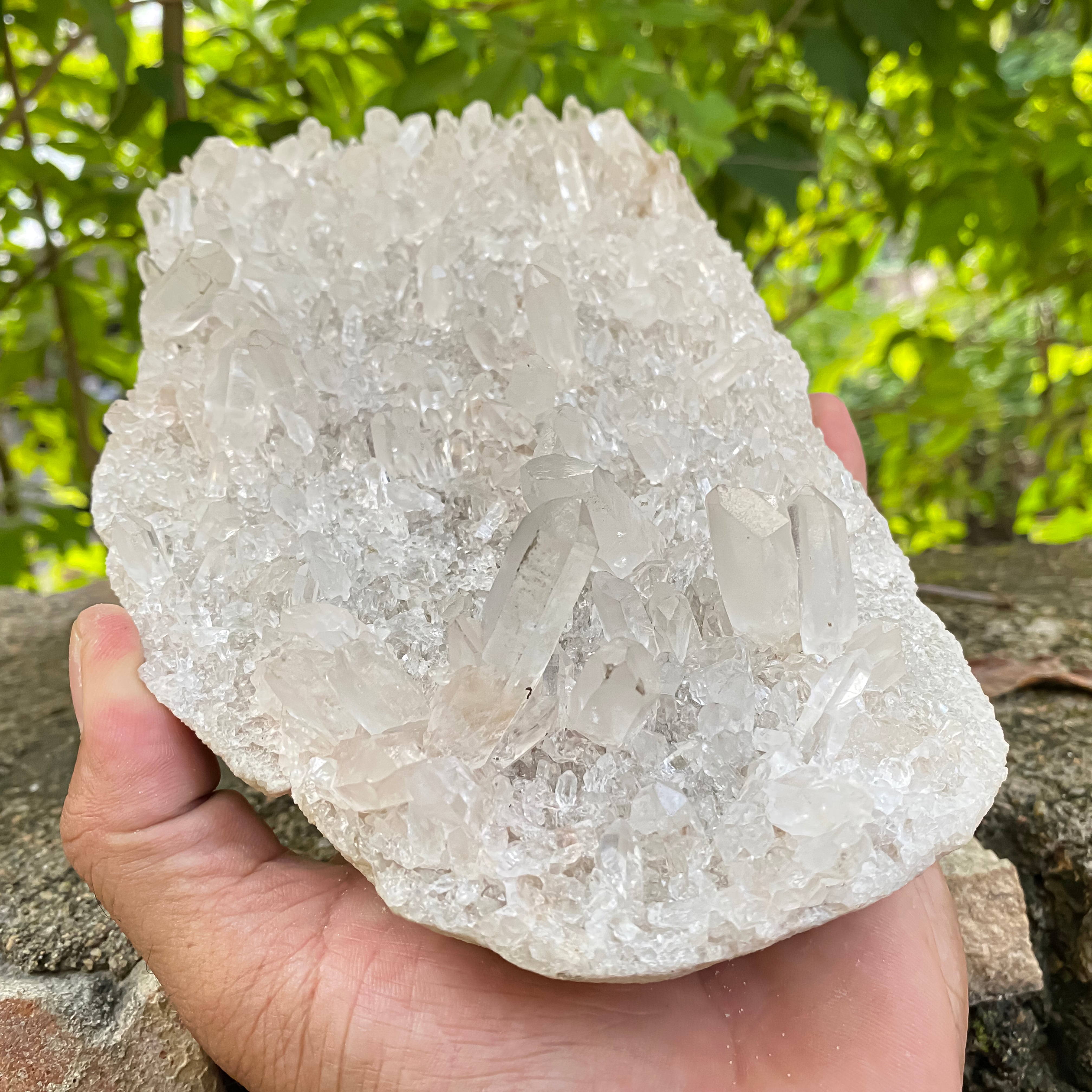 Natural Himalayan White Quartz Cluster 1750g Healing Crystal