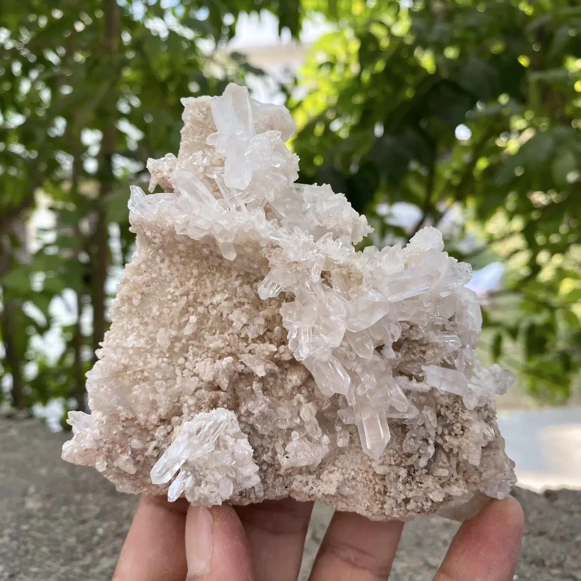 White Quartz Cluster 320g Himalayan Quartz